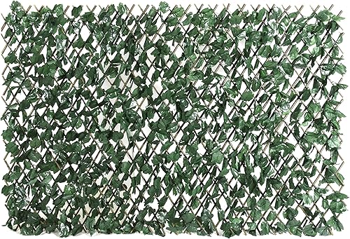 ColourTree Valla de hiedra artificial expandible, seto retráctil, enrejado sintético para balcón, patio, decoración al aire libre y del hogar, 3