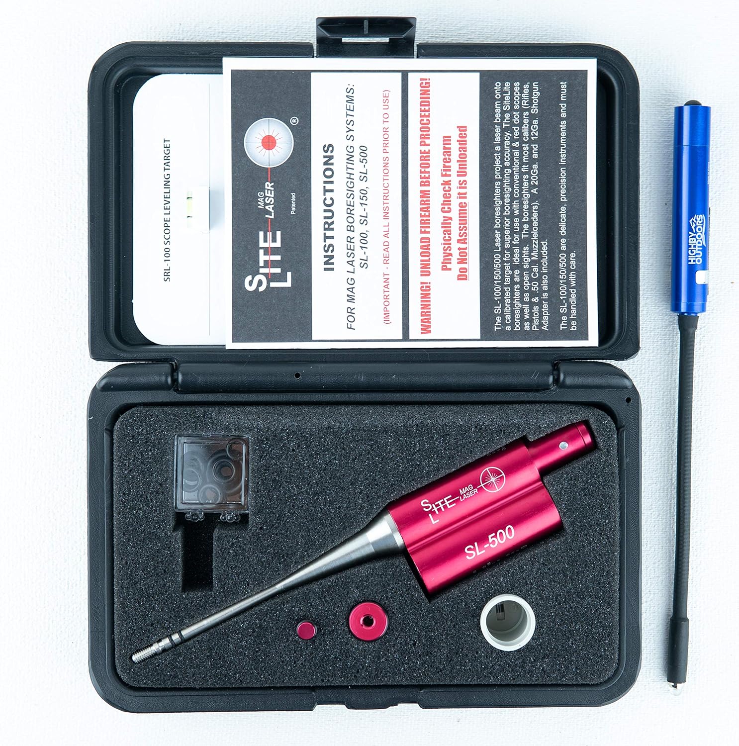 SiteLite SL500 Laser Boresighter/Bore Light Combo Pack