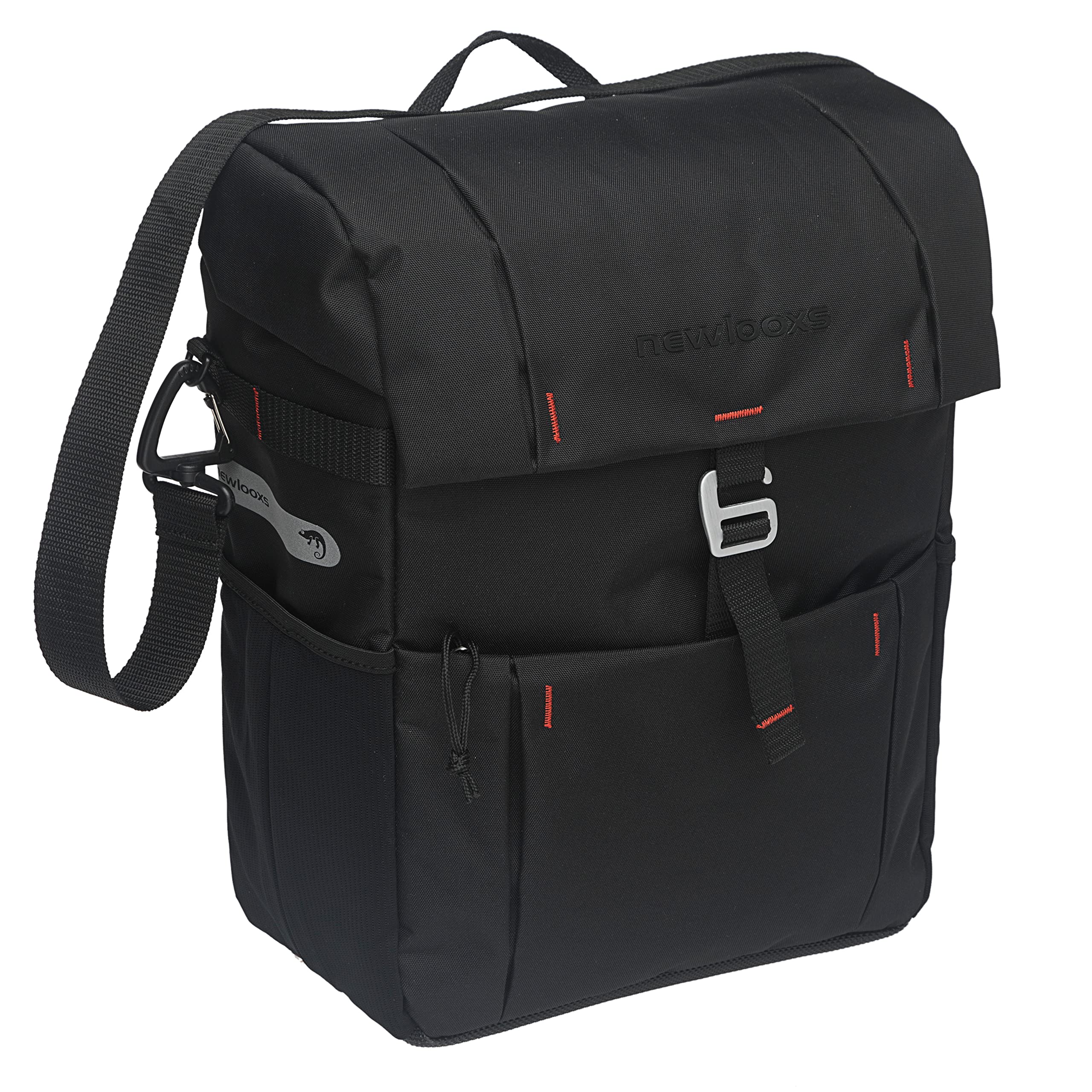 new looxs fahrradtasche grau Vigo Single - Fahrradtaschen für Gepäckträger - Wasserdicht Polyester - Seitentasche Fahrrad mit Schultergurt - E-Bikes Geeignet - Leicht Fixierbare hinten Display geht nicht an Category:Anhänger Bundle:Träger +Cup +Schutz