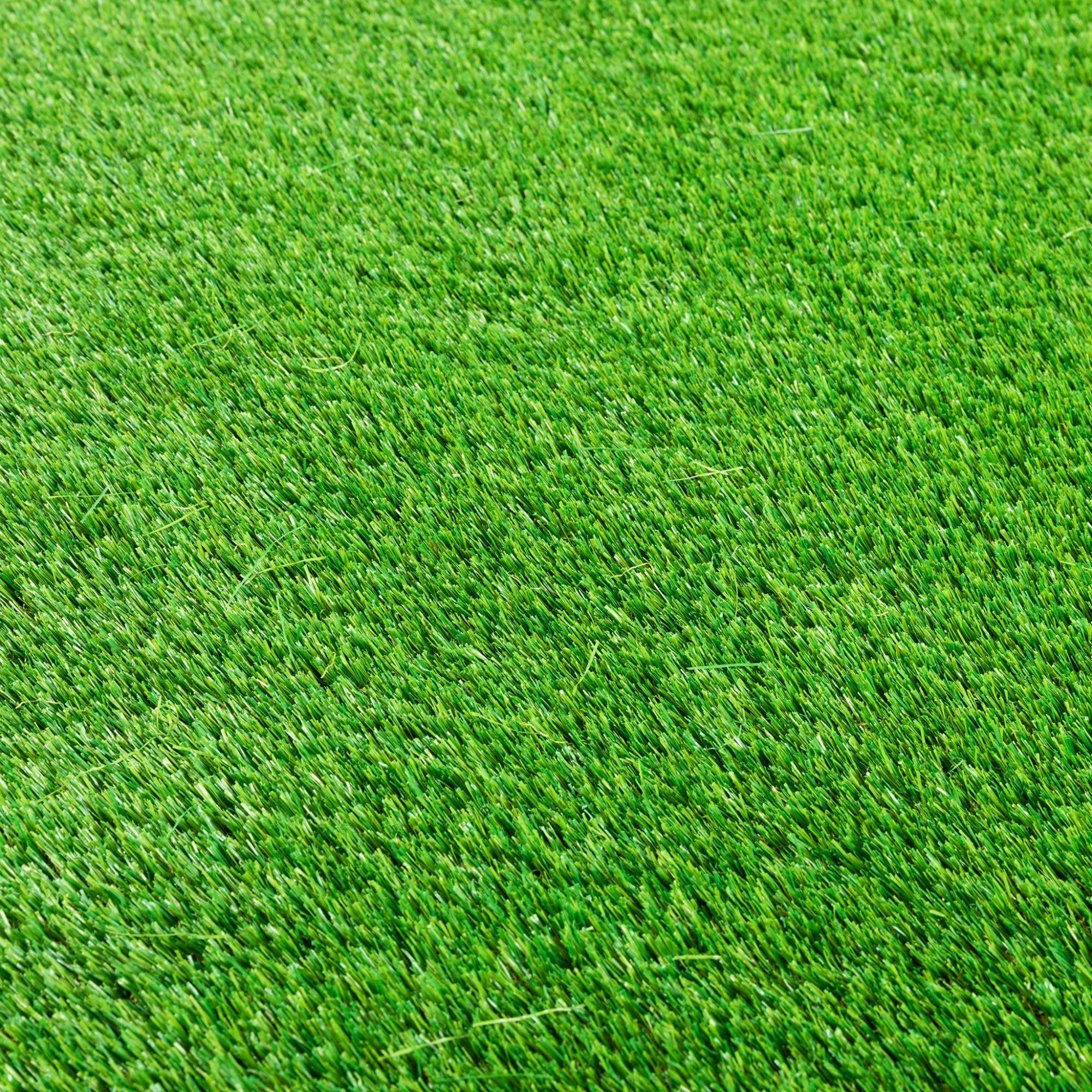 Steffensmeier Kunstrasen Highland 37 mm 2.622 g/m² extrem UV-beständig+ Strong Kollektion Grün, Größe: 200x200 cm