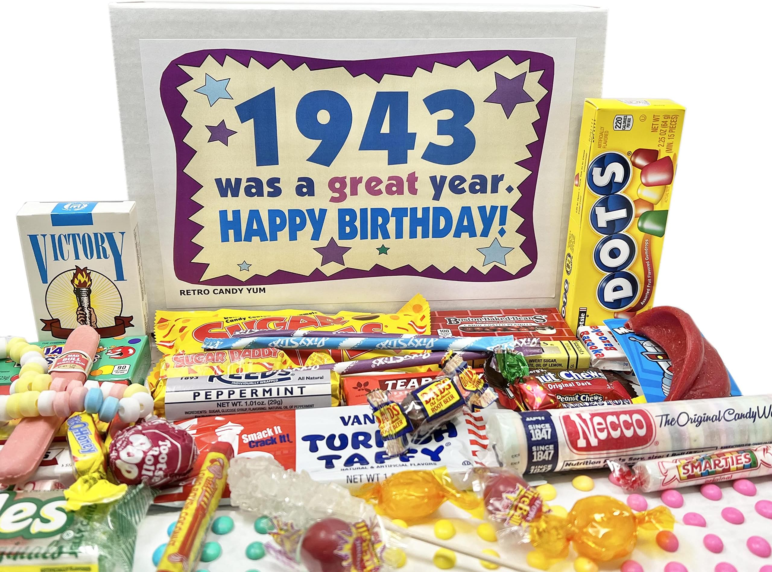 1950's Retro Candy Gift BoxDecade Box Gift Basket