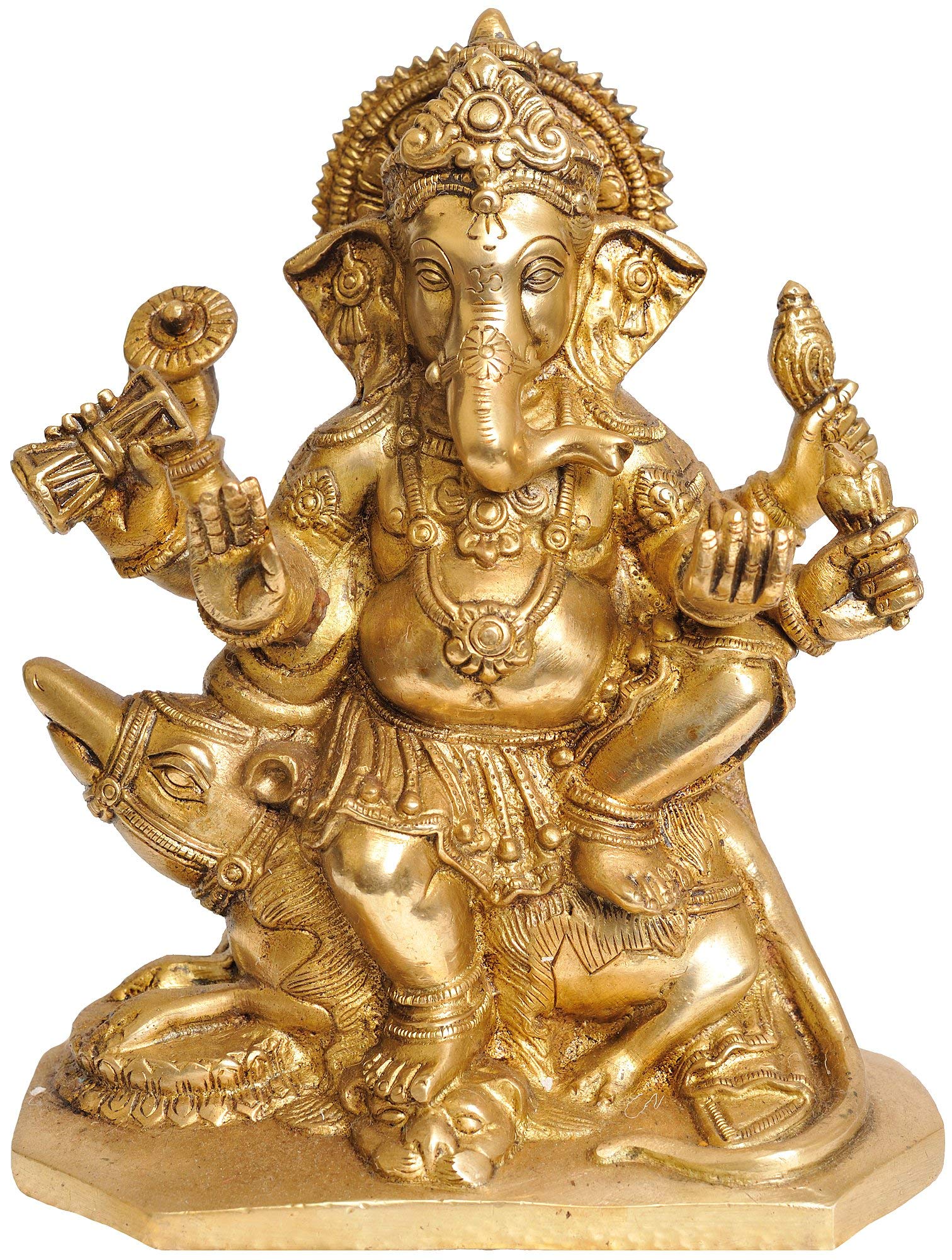 Amazon.co.jp: Exotic India 6アームガネーシャ ライオンヘッドの脚
