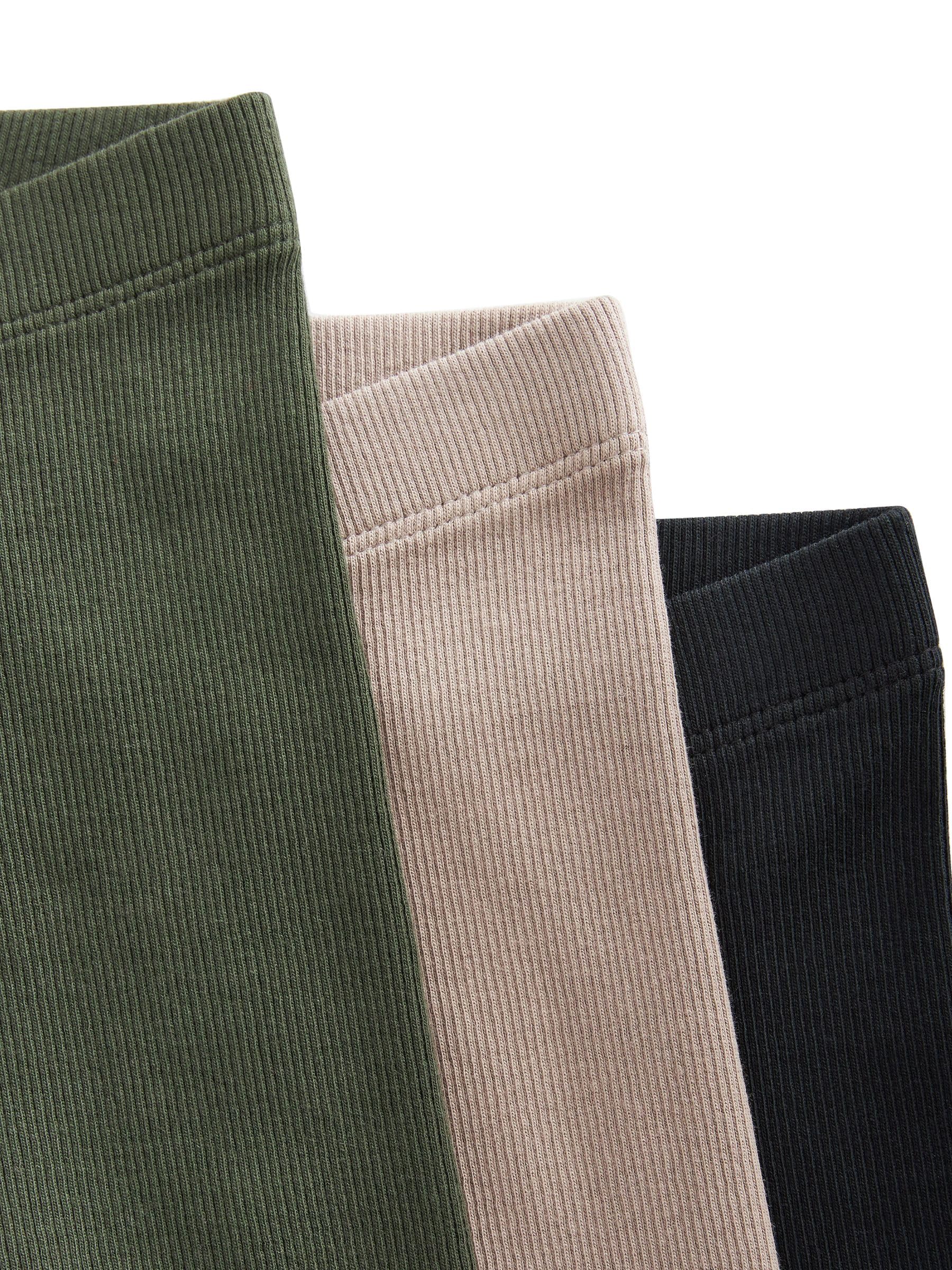 NEXT Niños Pack de 3 Leggings de Punto Acanalado