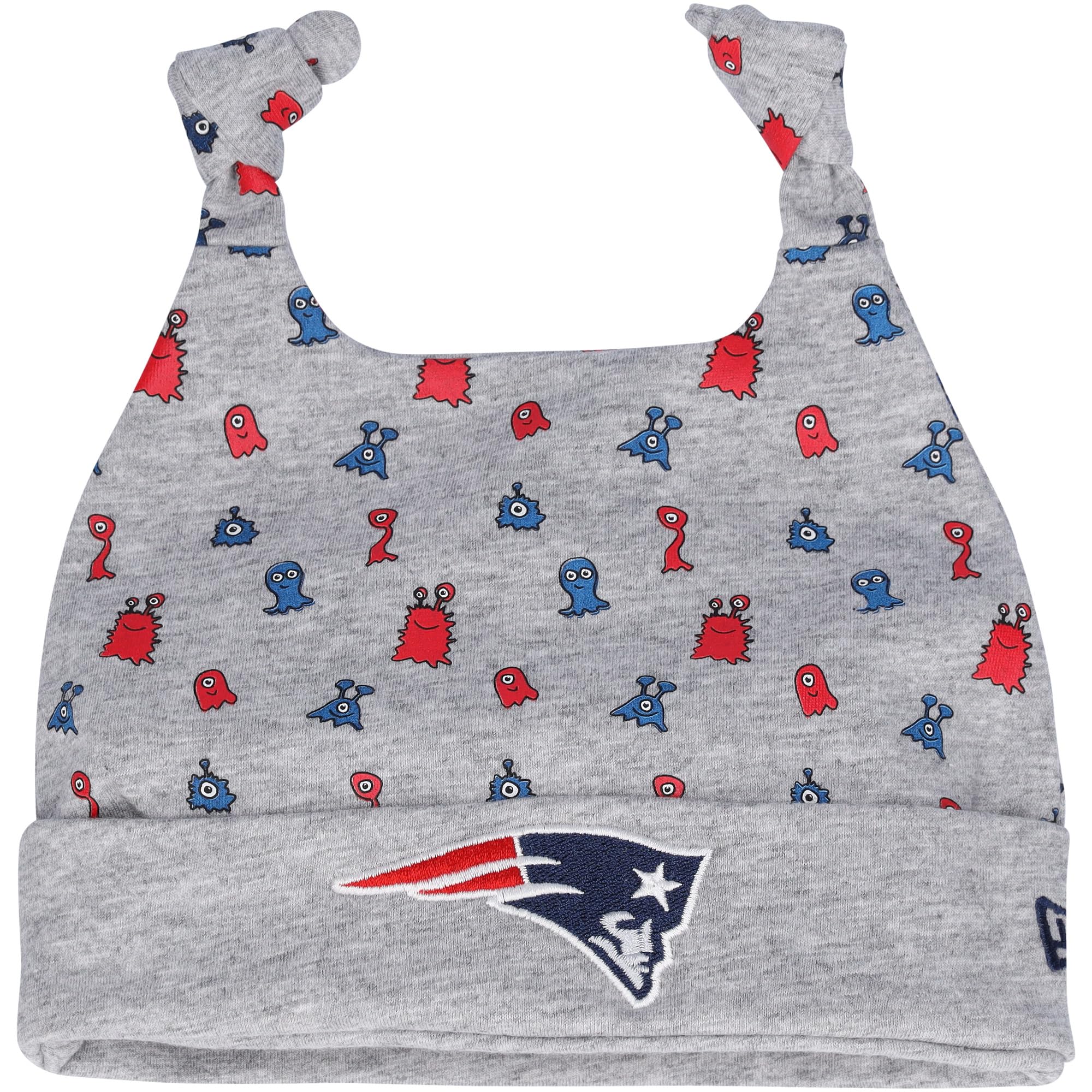 New EraInfant Heather Gray New England Patriots Critter Cuffed Knit Hat