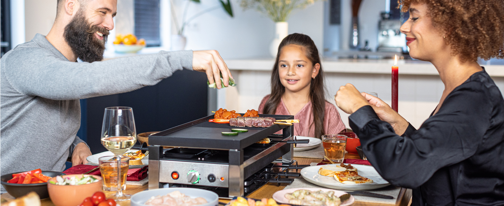 Solis 5in1 Tischgrill - Raclette Mit Wok & Pizza-Funktion