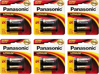 6x Panasonic 6V 2CR5 Photo Lithium Battery Replace RL2CR5-1, XLDL223AB, XLDL245B Fit Canon: EOS 750, EOS 850, EOS RT, EOS-10, POWER SHOT PRO 70 Nikon: COOLPIX 8700,COOLPIX 880,COOLPIX 885,COOLPIX 995