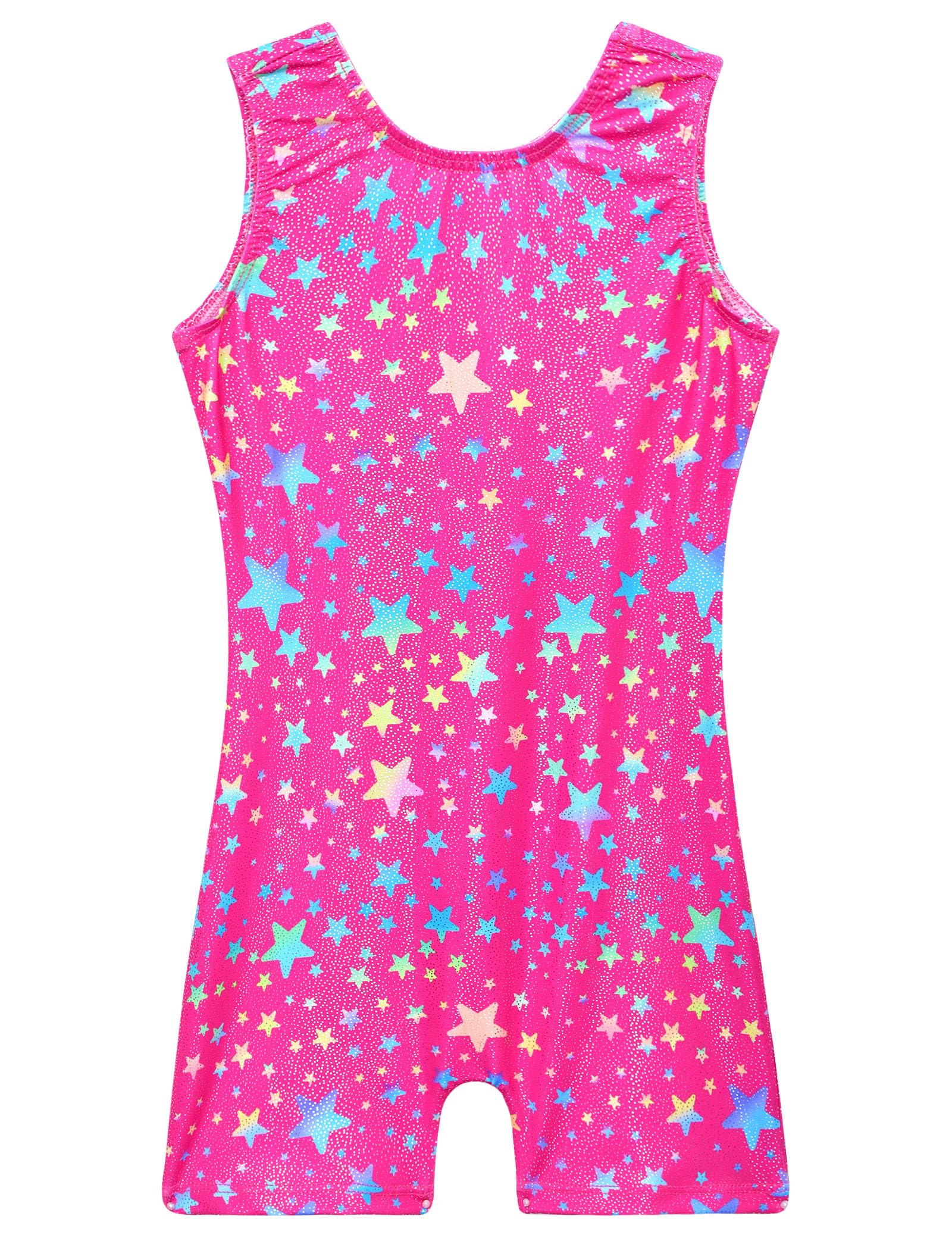TENVDA Leotards for Girls Gymnastics One Piece Biketard（Multiple Colors）