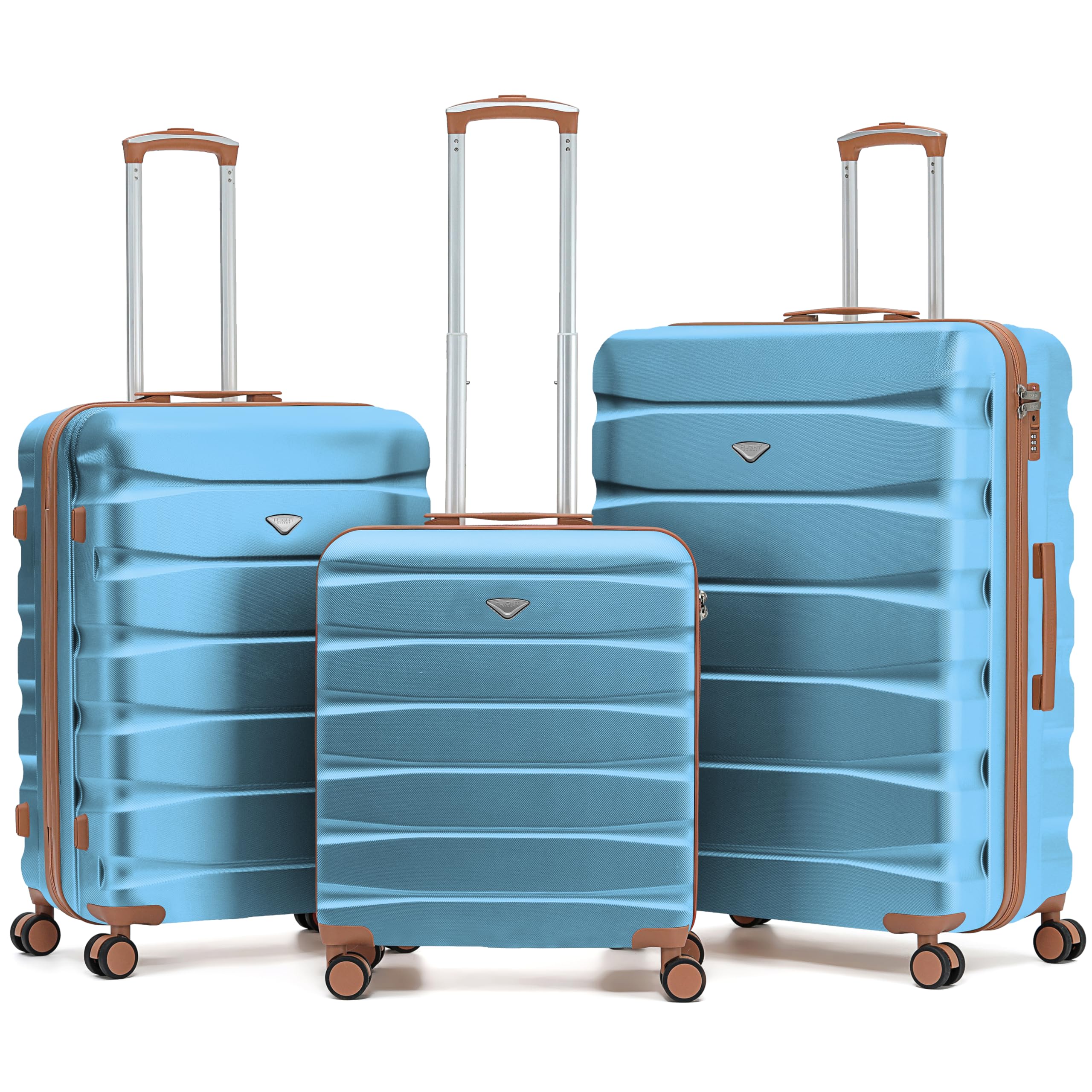 Flight Knight Underseat Cabin Suitcase 45x36x20cm | Free Hand Luggage for EasyJet & Wizz Air | Lightweight ABS Hard Shell with 8 Silent-Glide Spinner Wheels | Max Space Travel Bag — view 295