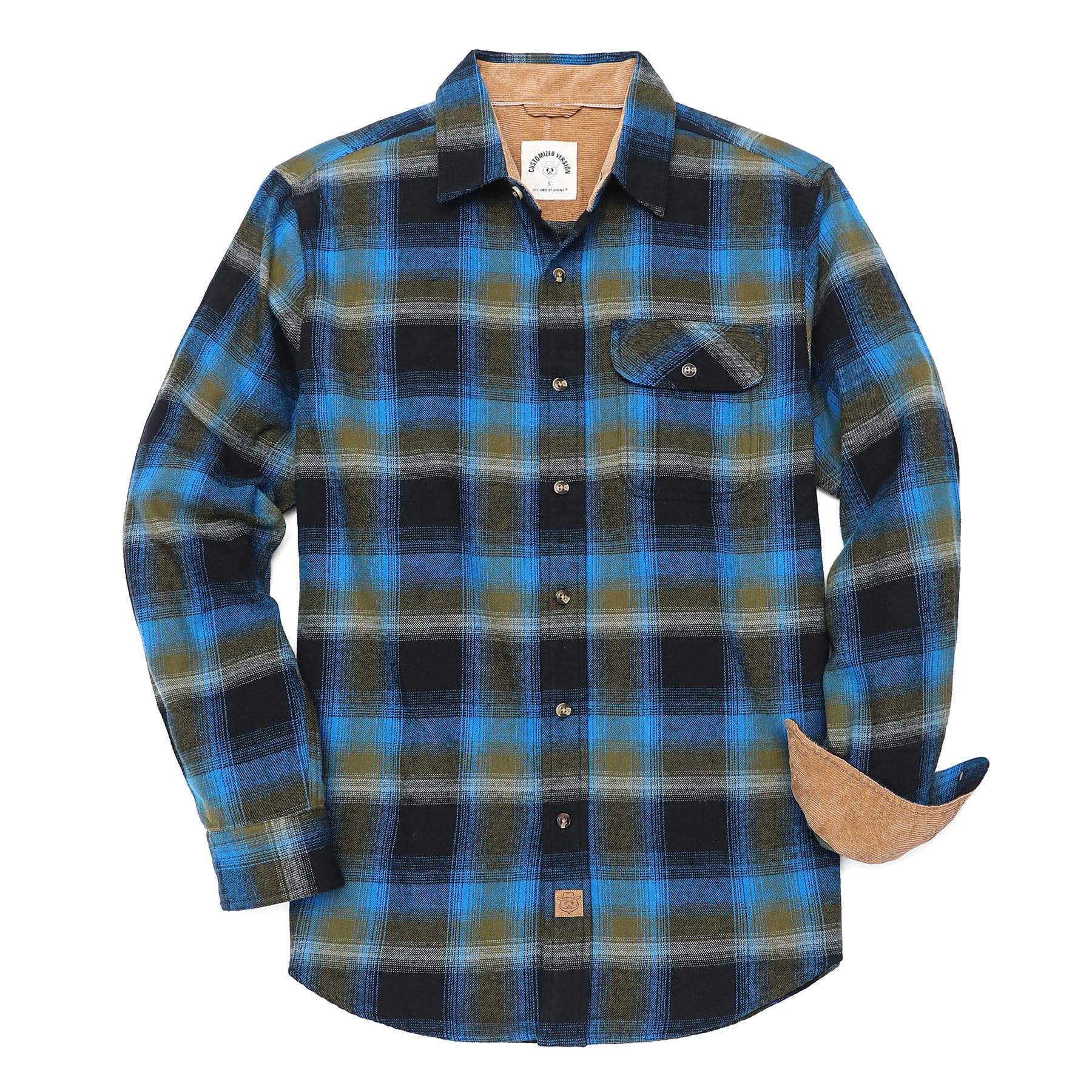 Dubinik® FlanellHemd Herren Herren Hemd Kariert FlanellHemd Herren Winter Warme Arbeitshemd