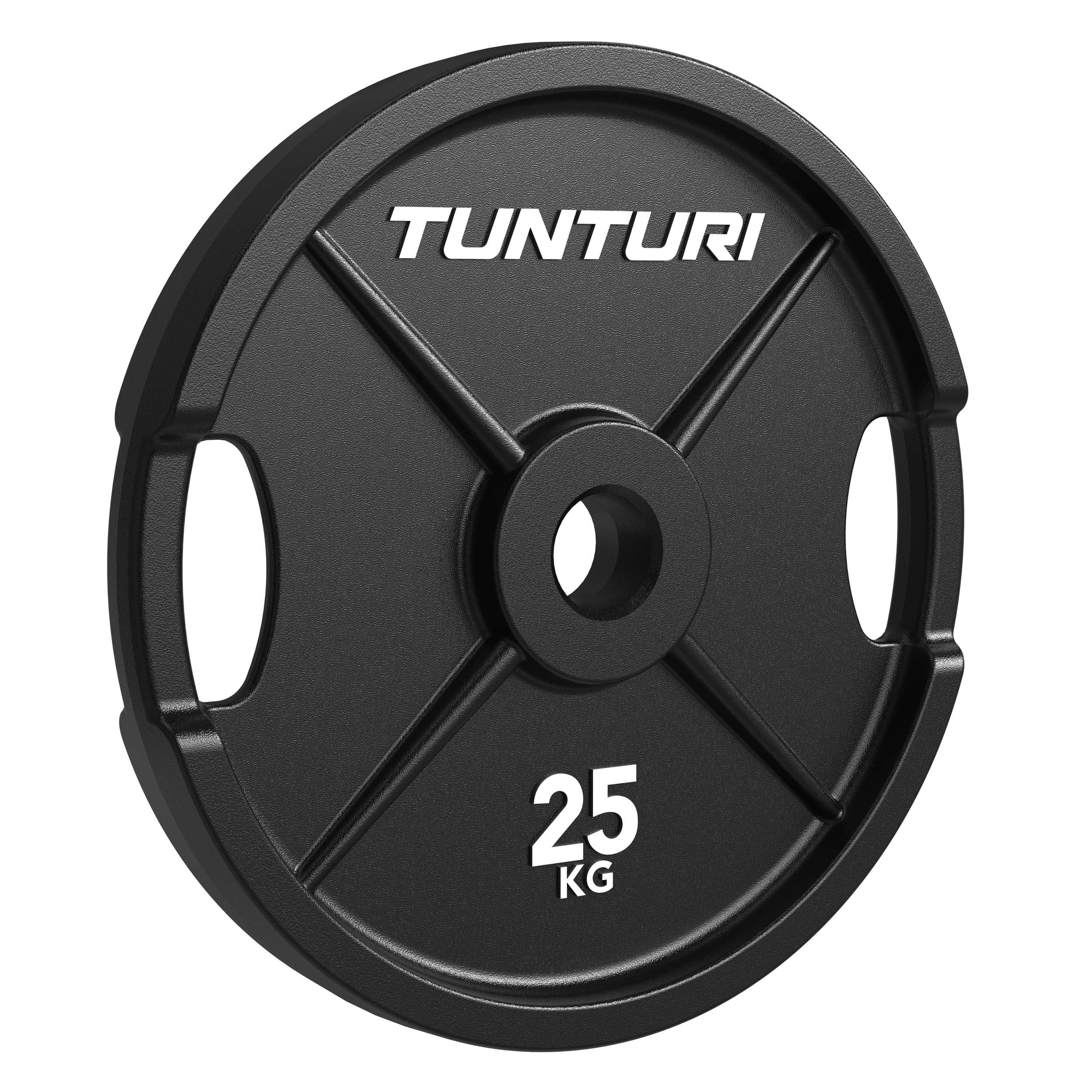 Tunturi Disco de pesas de hierro fundido Platinum – Placa parachoques – 25 kg