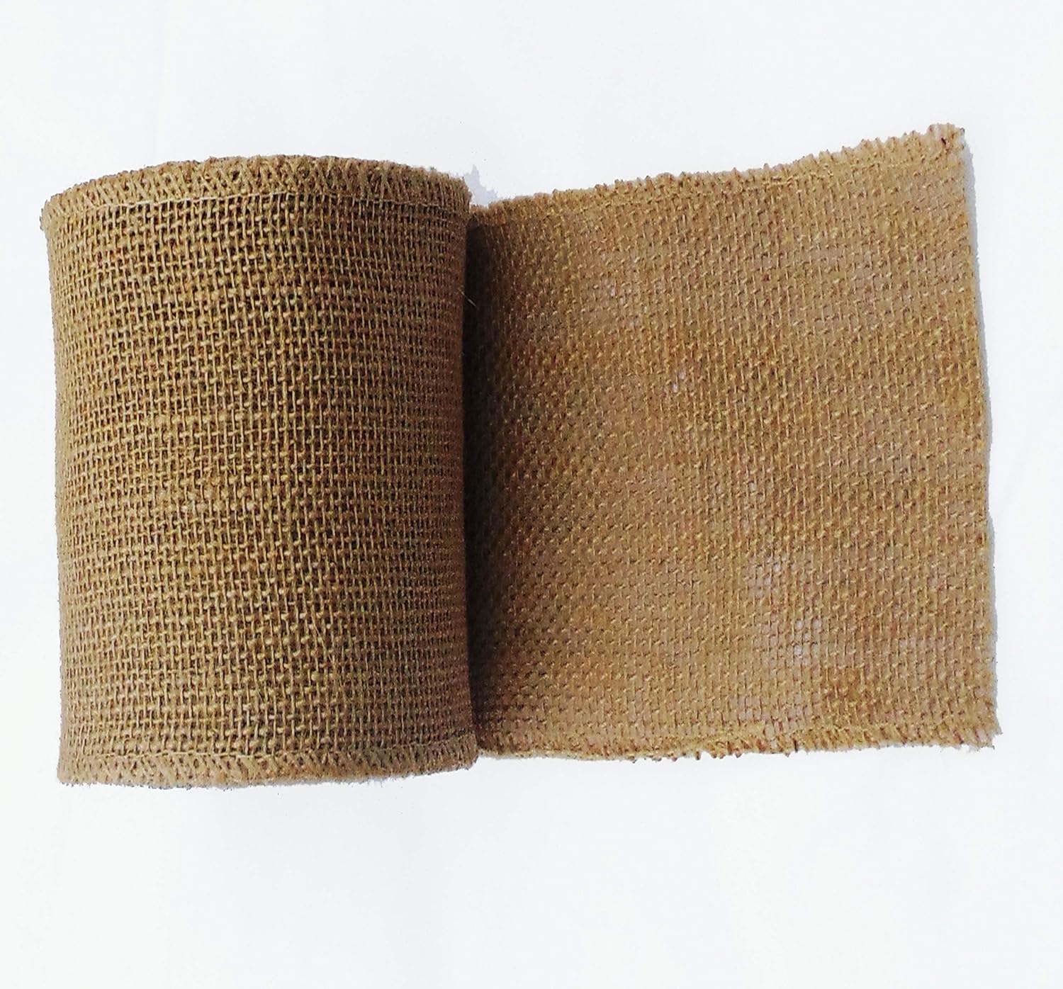 AAYU Brand Premium 3 Pack 5.5"-6" Wide Burlap Ribbon Roll | 5.5in - 6 inch 15 feet Each Non Fraying Eco-Friendly, Natural Jute wreathing Product