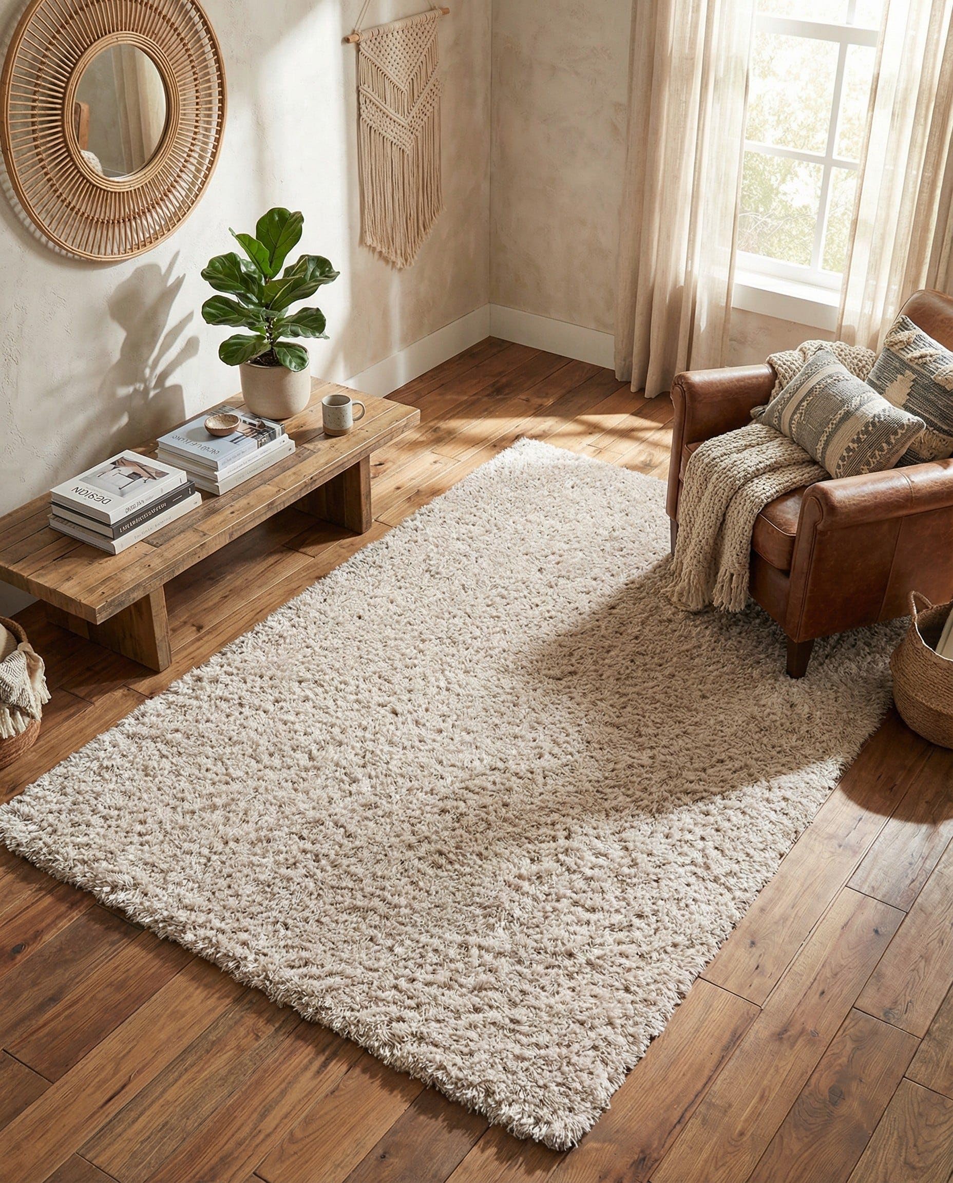 Amazon.com: Rugs.com - Infinity Shag Rug – 5' 1 x 8' Linen Shag
