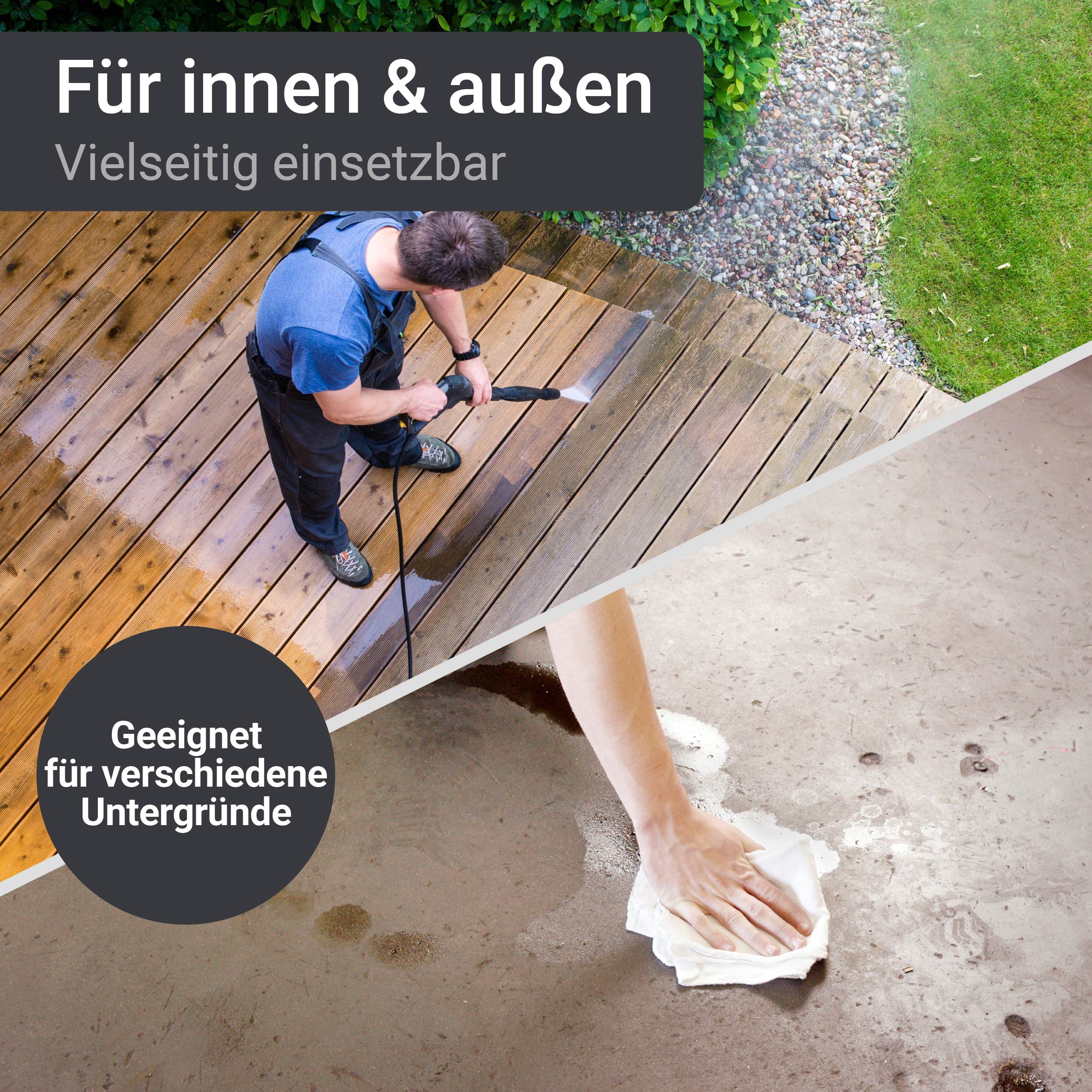 WO-WE Vorreiniger für Betonfarbe Garagenfarbe Bodenfarbe Poolfarbe Untergrundvorbereitung Betonreiniger 10L