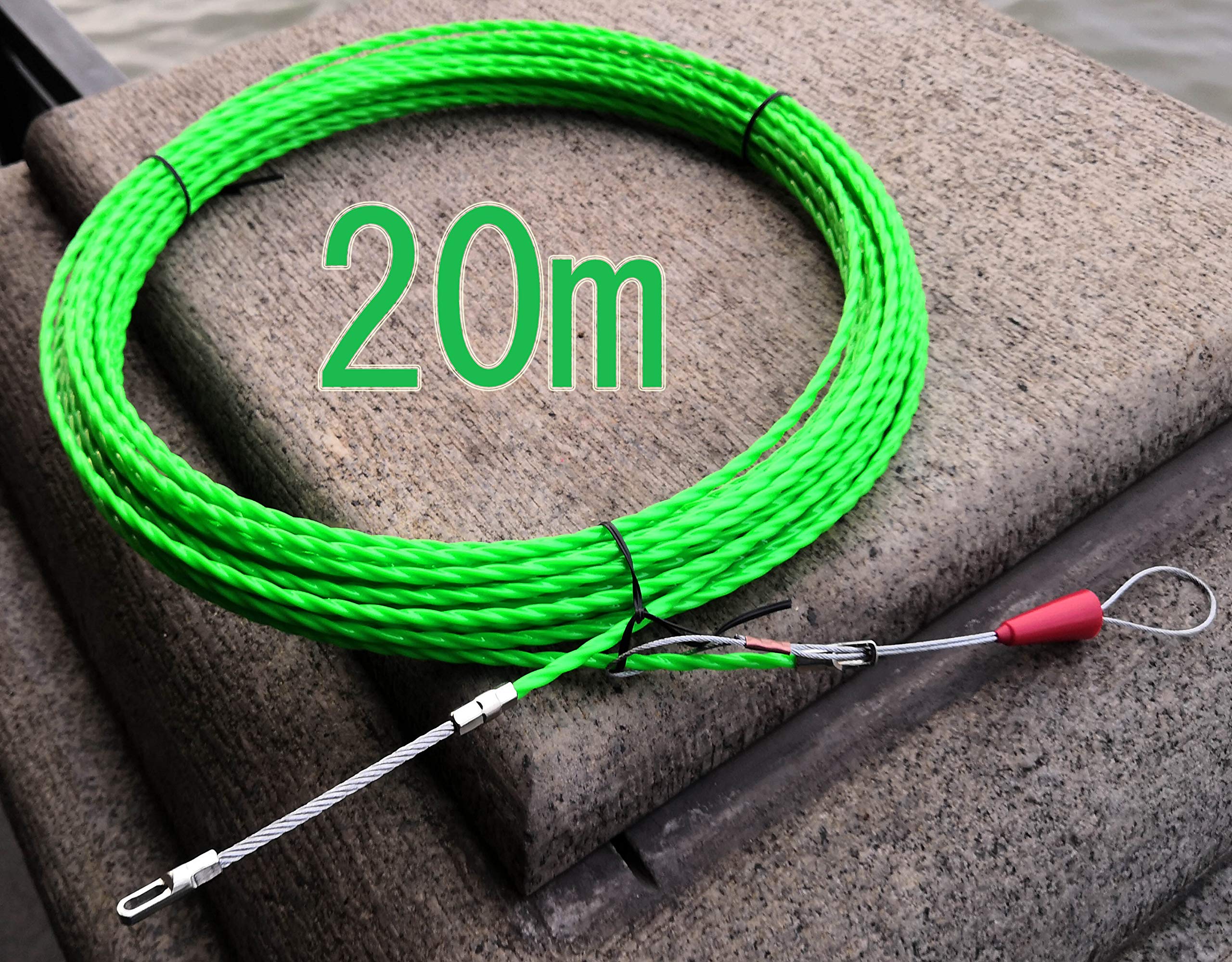 Amazon.co.jp: Aewio ロッド径 4.5mm 20m 通線ワイヤー スチール