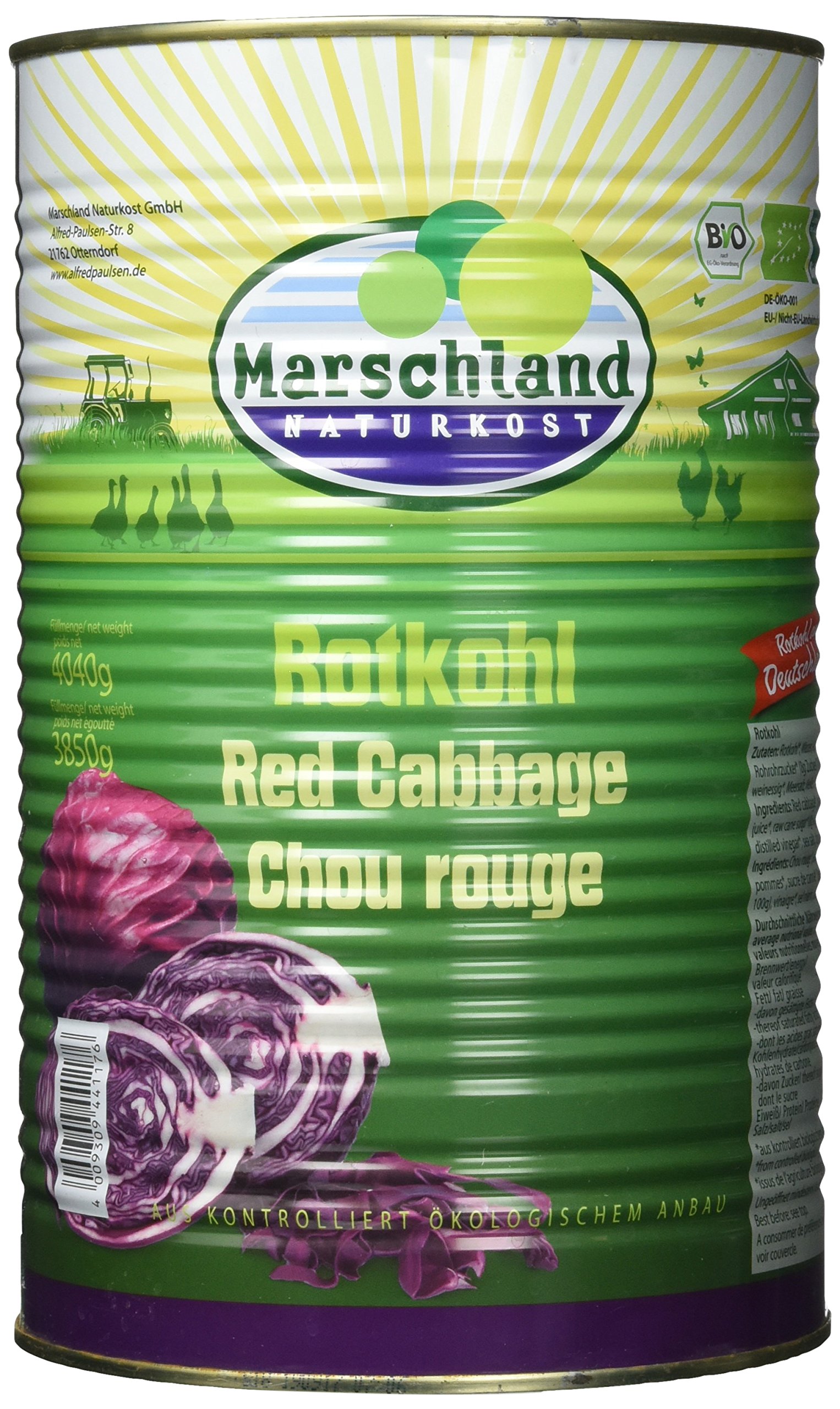 MARSCHLAND Rotkohl, 2er Pack (2 x 4.25 kg)