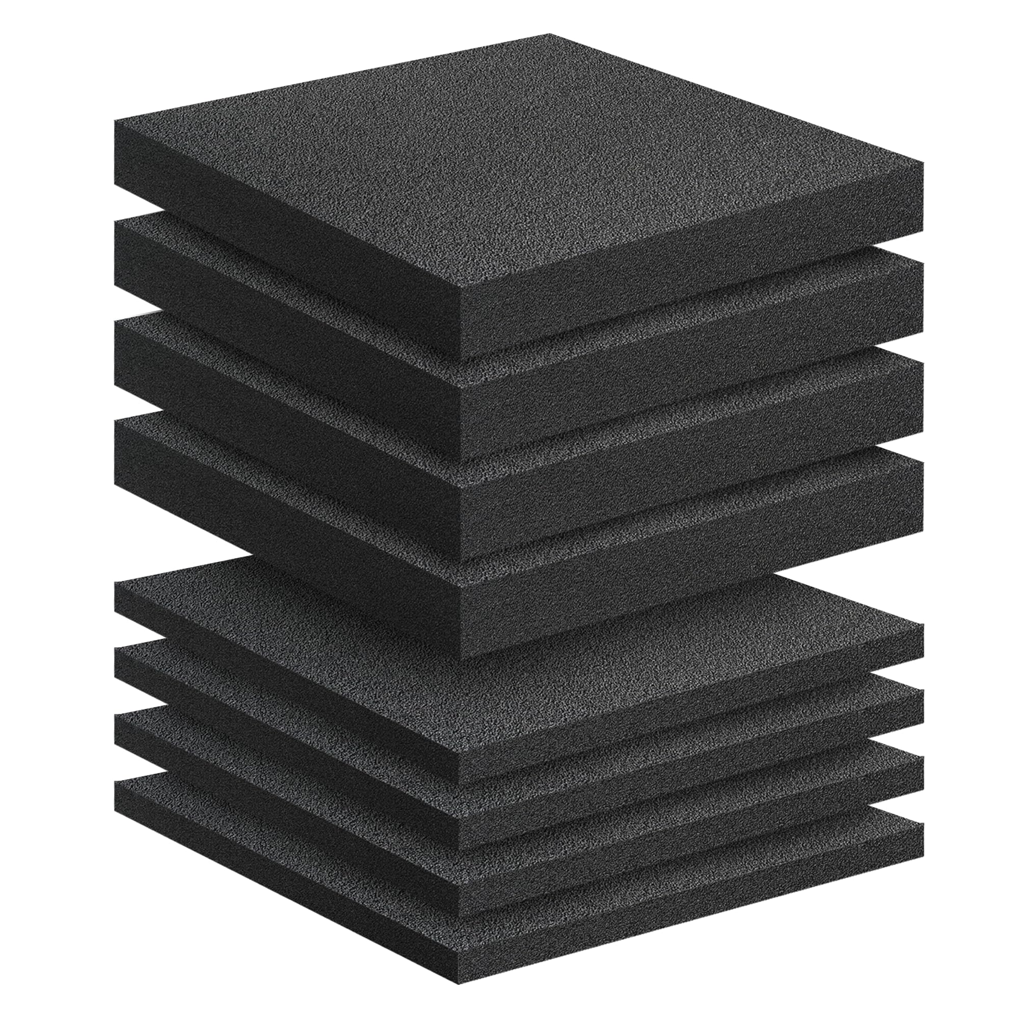 Polyethylen-Schaumstoff-Pads zum Verpacken von Schaumstoffplatten, 2 Größen, zuschneidbar, hochdichte Polstereinsätze, Schutzschaum für Verpackungen und Handwerk, 30,5 x 30,5 x 1 cm, 8 Stück