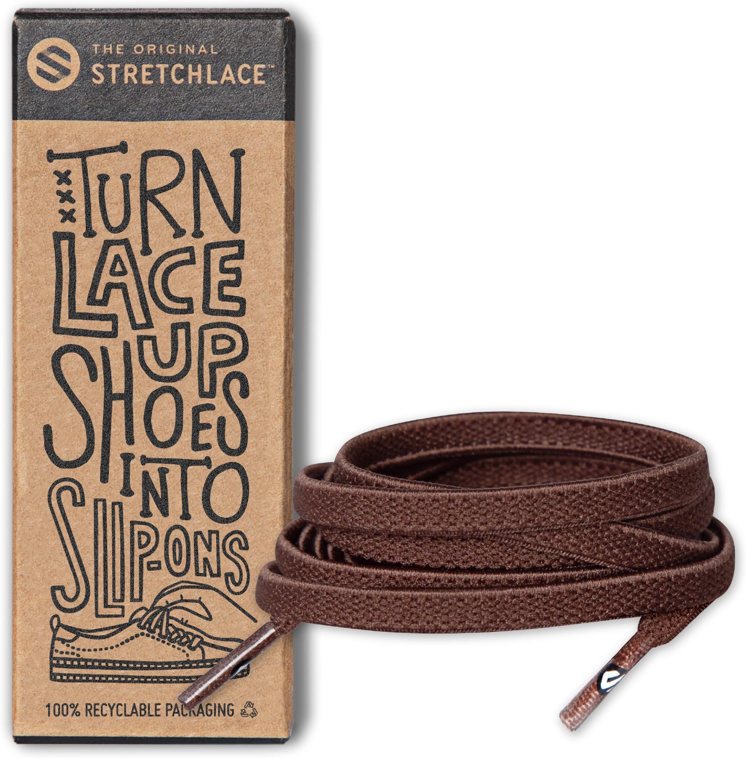 THE ORIGINAL STRETCHLACE Flat Elastic Stretch Shoelaces for Sneakers