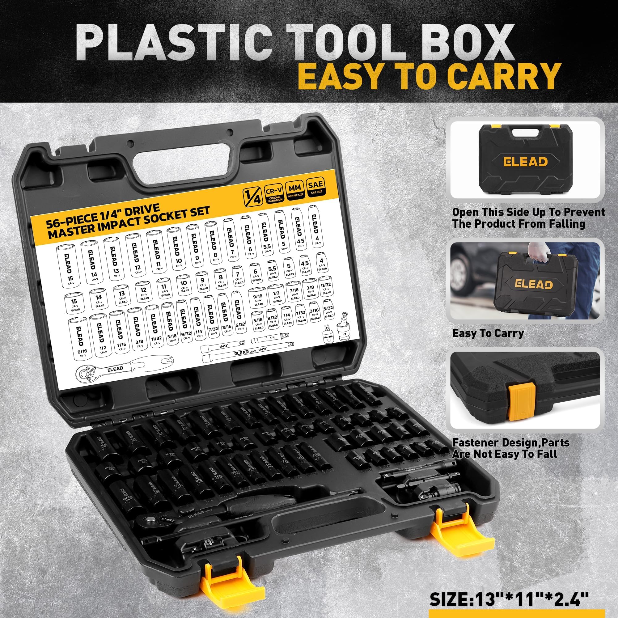 16-Piece 1/2-Inch Drive Impact Hex Bit Socket Set (10mm To 32mm