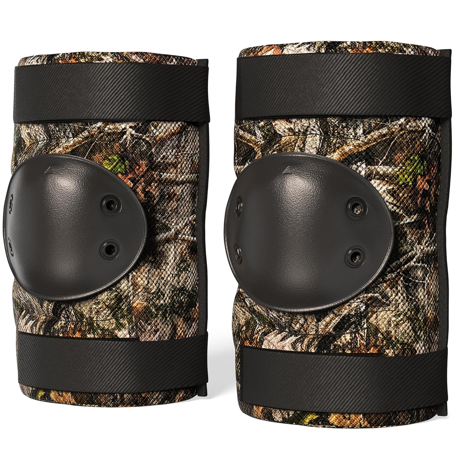 PRO Tactical Style Multi-Level Protection Elbow Pads, Medium Size, True Timber, 1 Pair - Hard Cap & Adjustable Grip for Free Movement - All Day Comfort, Made in USA