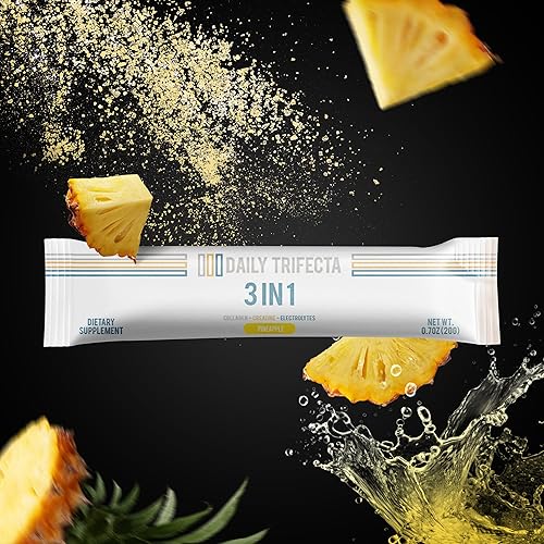 Miniatura 14 de Daily Trifecta 3 en 1 paquetes de colágeno, creatina y electrolitos Colágeno tipo I, monohidrato de creatina, cero azúcar 30 paquetes naturales
