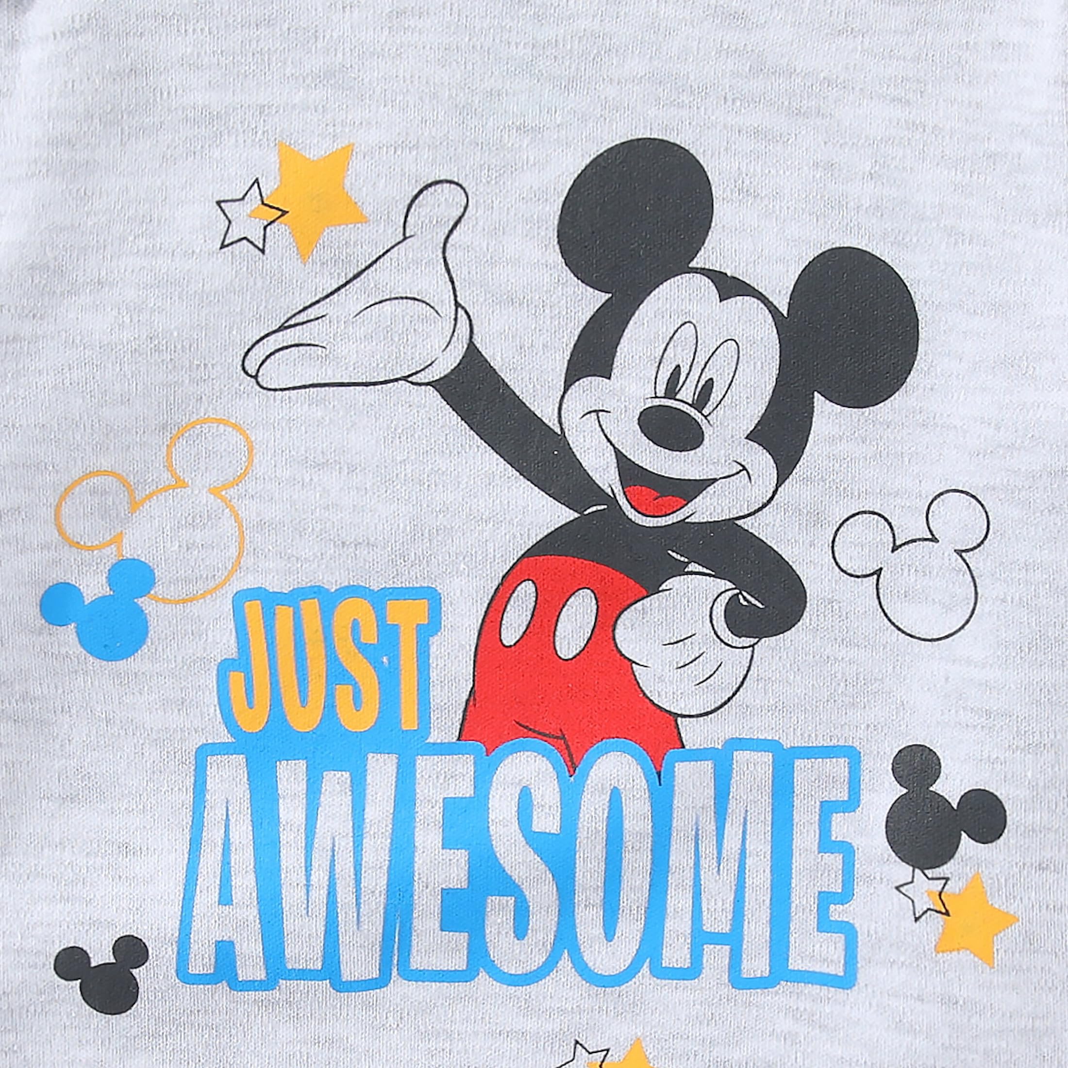 Disney Body a maniche corte da ragazzo, confezione da 5 pezzi, motivo: Topolino