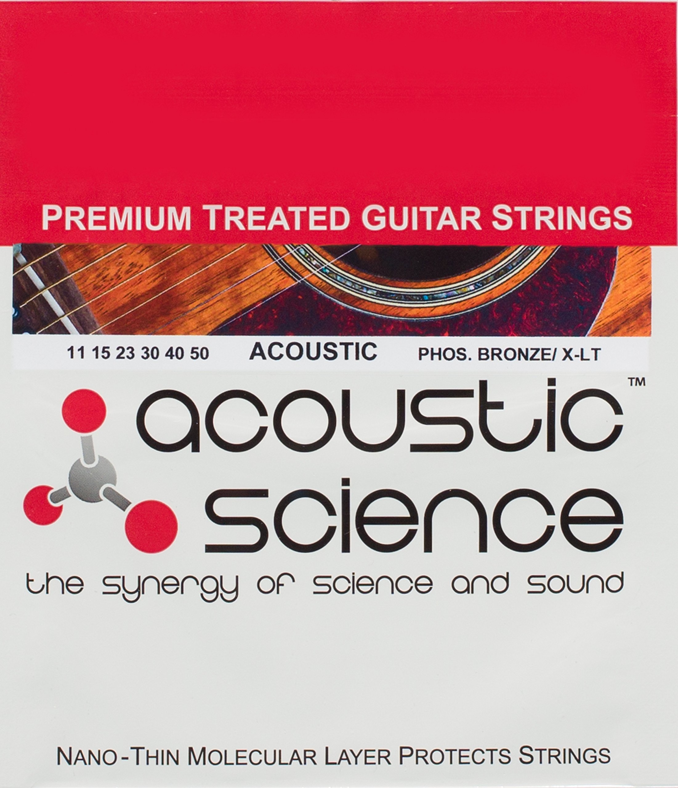Acoustic Science Phosphor Bronze Acoustic Guitar Strings, X-Light 11