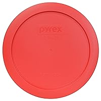 Vista 14 de Pyrex 7201-PC - Tapas de plástico para almacenamiento de alimentos de 4 tazas, color azul oscuro, hechas en EE. UU. - Paquete de 3