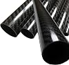 2 Carbon Fiber Tube - 25mm x 23mm x 1000mm. Pure 3K - Glossy Finish Tubes. Hollow Carbon Fiber rods Carbon Tubes