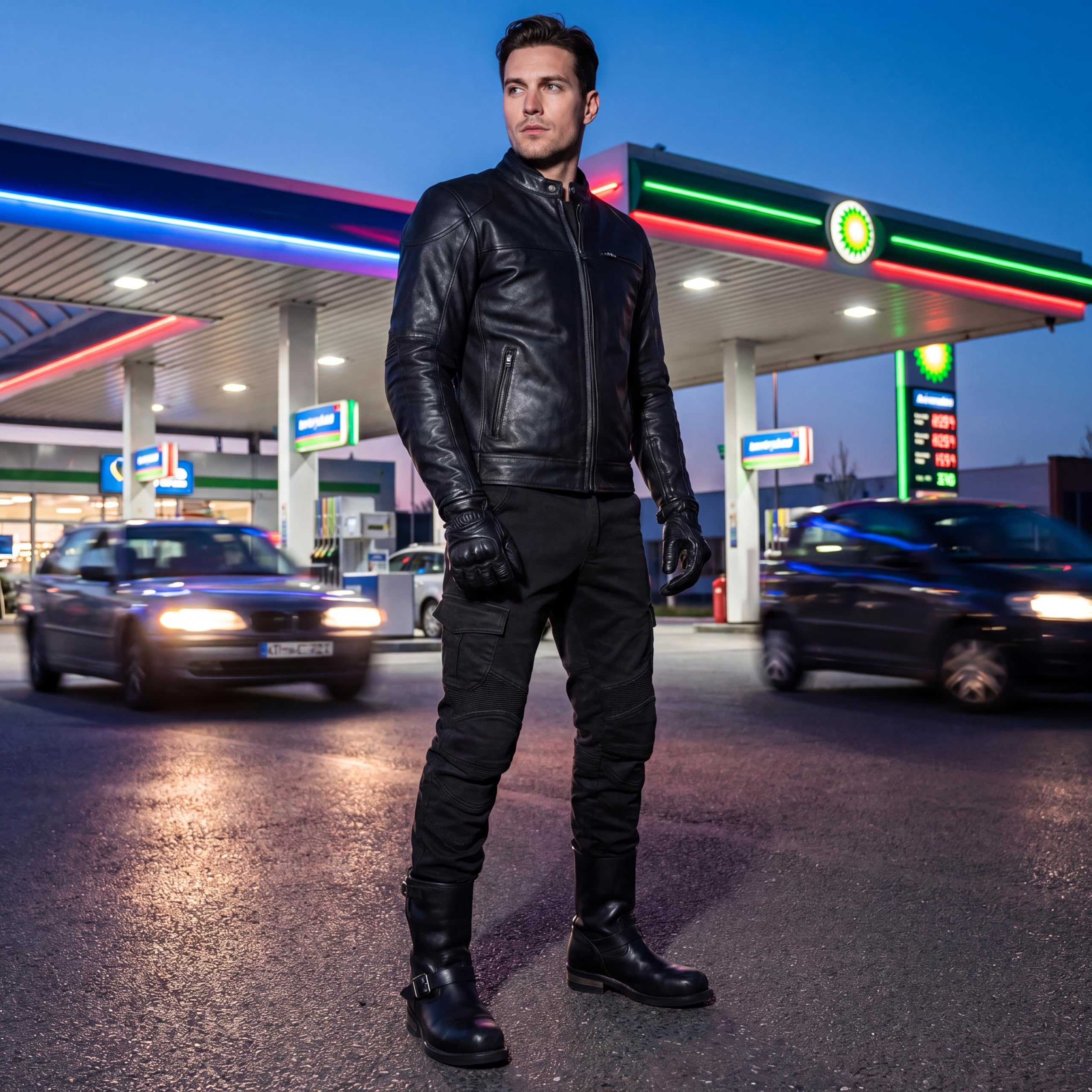 Jeans da motociclista da uomo, resistenti alle cadute, pantaloni da motociclista, sportivi, traspiranti, per ciclismo, equitazione