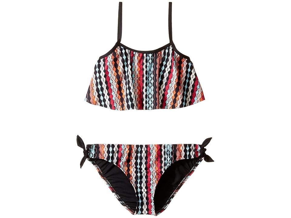 

Ella Moss Girl The Dreamer Crop Top and Hipster with Ties (Big Kids) (Multi) Girl's Swimwear Sets