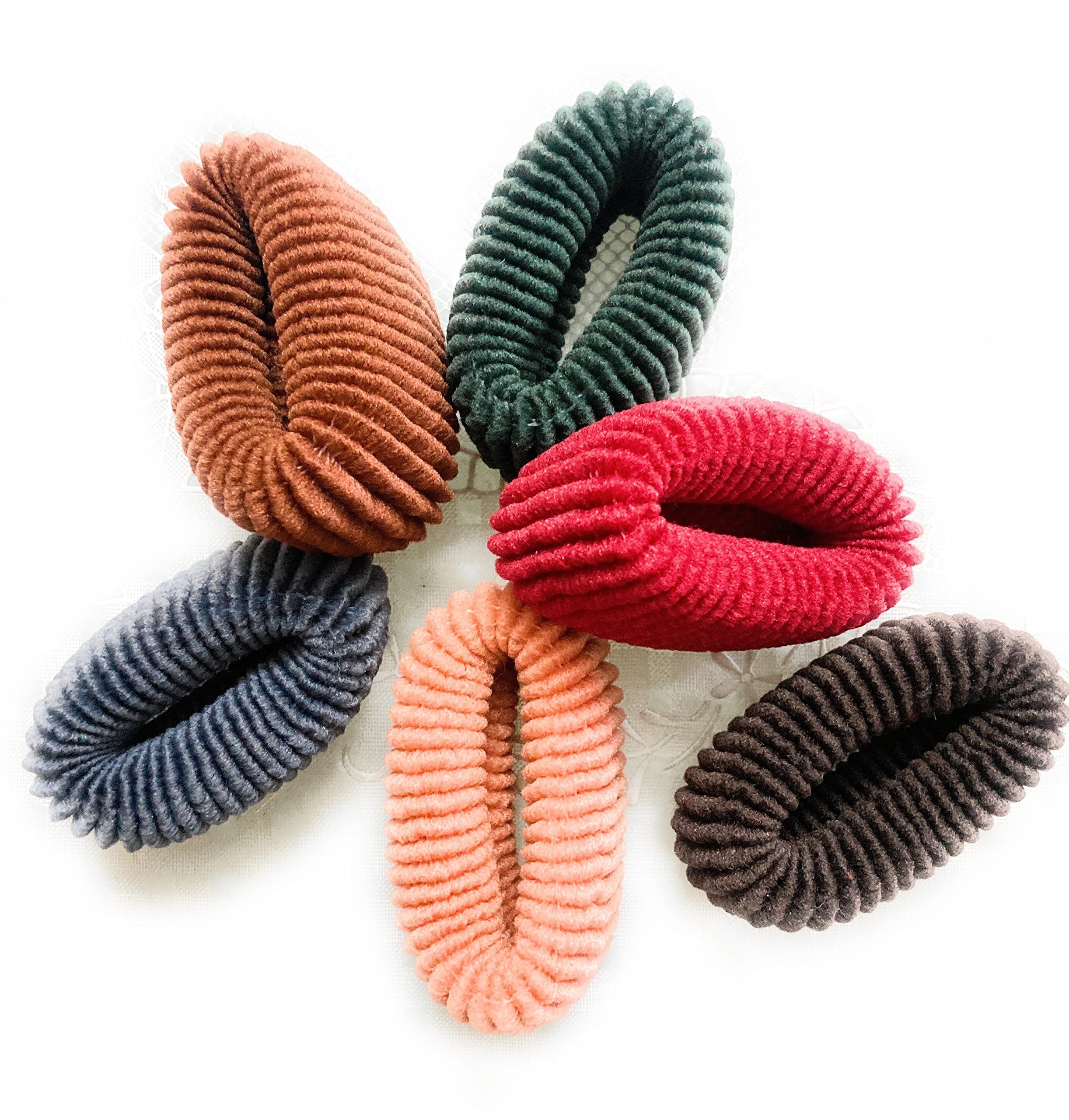 SureBiz - Color Hair Bands Ties - Pastel/Earth Shades - Broad Rubber Band for Girls Women (6) (B0C4Q4247C) Amazon Price History, Amazon Price Tracker