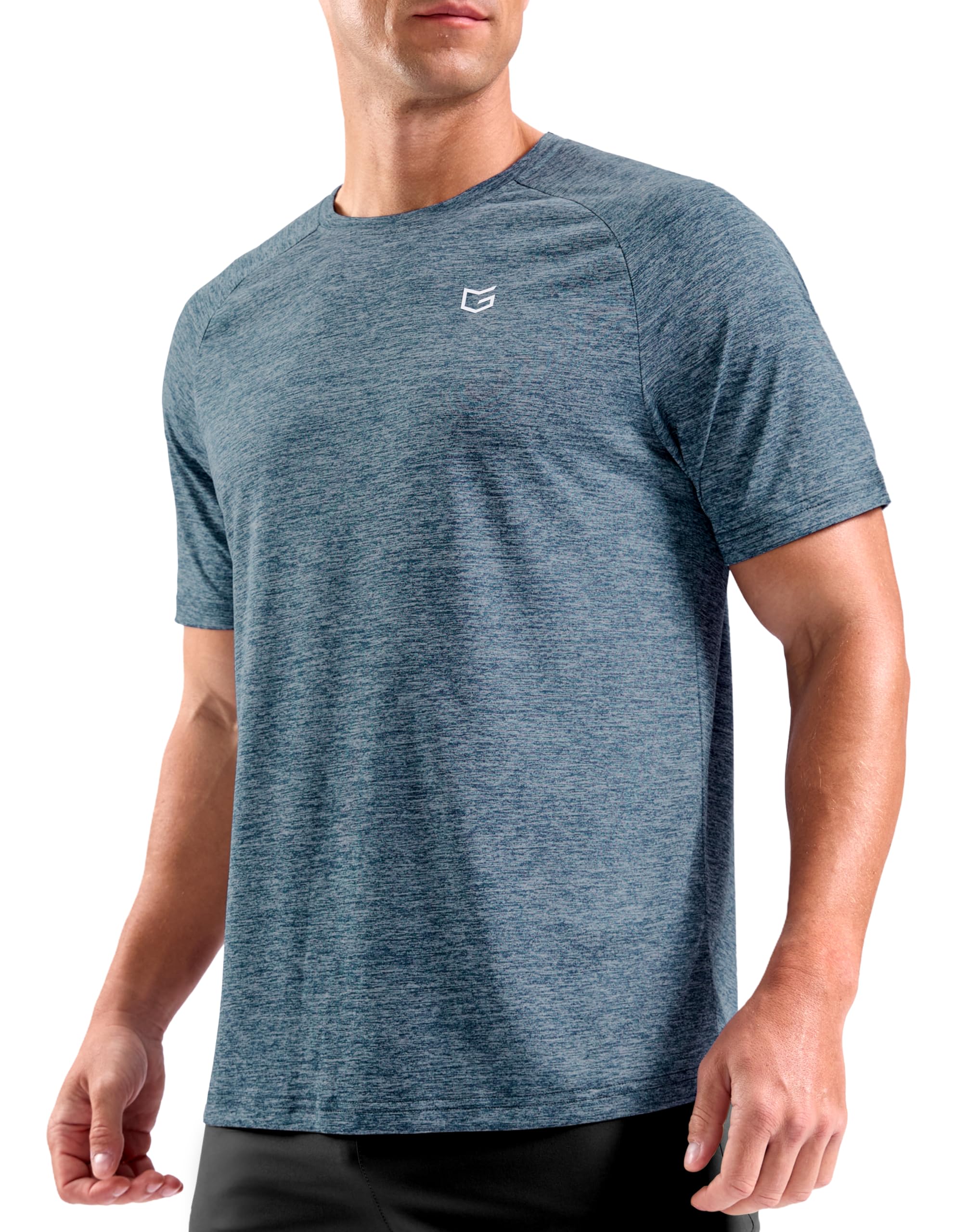 Mens Workout Dry Fit Shirts Athletic Performance T-Shirts