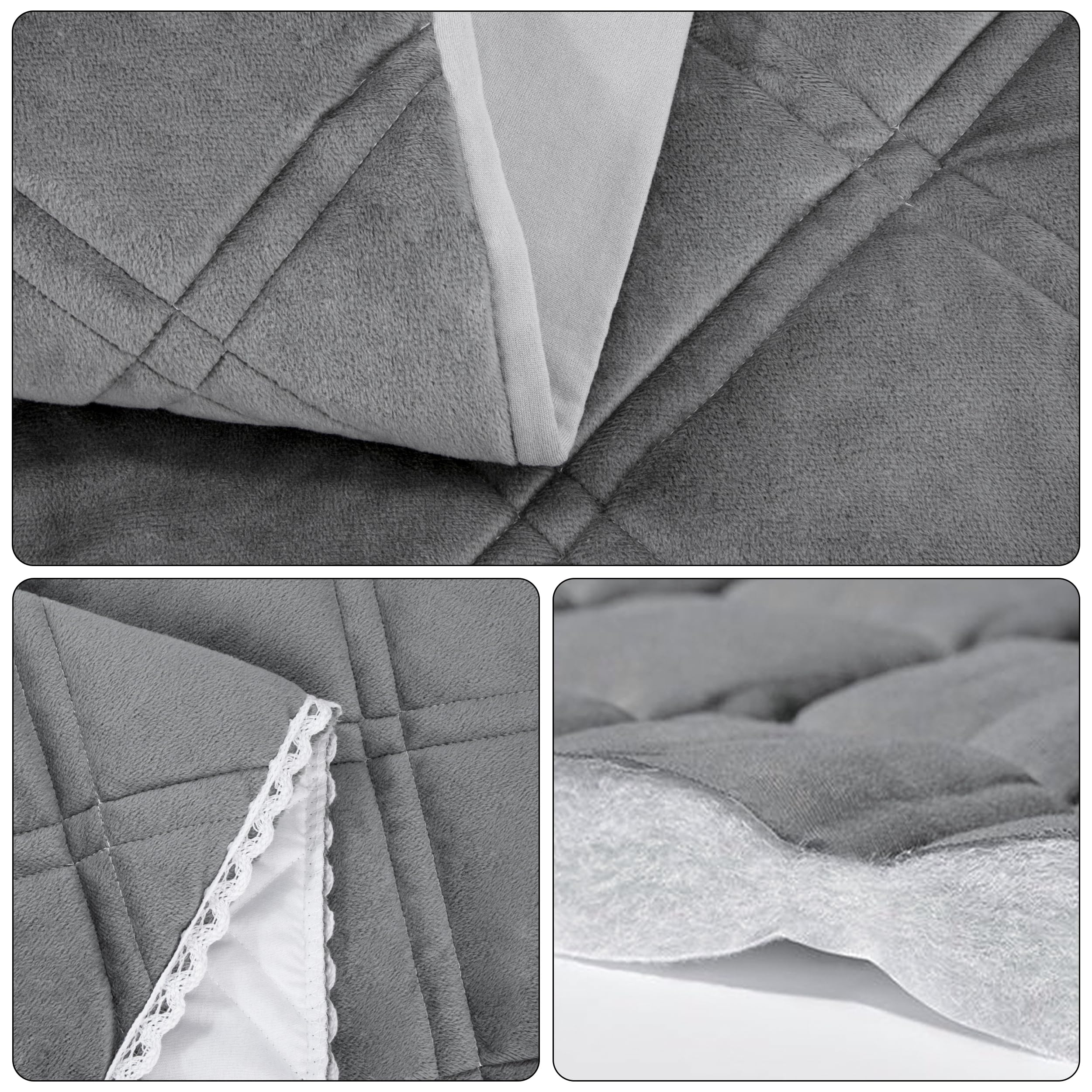 Housse de Tête de Lit Housse de Protection élastique pour Tête de Lit Housse Tête De Lit en Velours pour Chambre à Coucher Gris Foncé 160cm