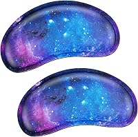 Vista 10 de Canjoy - Reposamuñecas para mouse, paquete de 2 almohadillas de espuma viscoelástica de tela suave con base de goma antideslizante, ergonómico