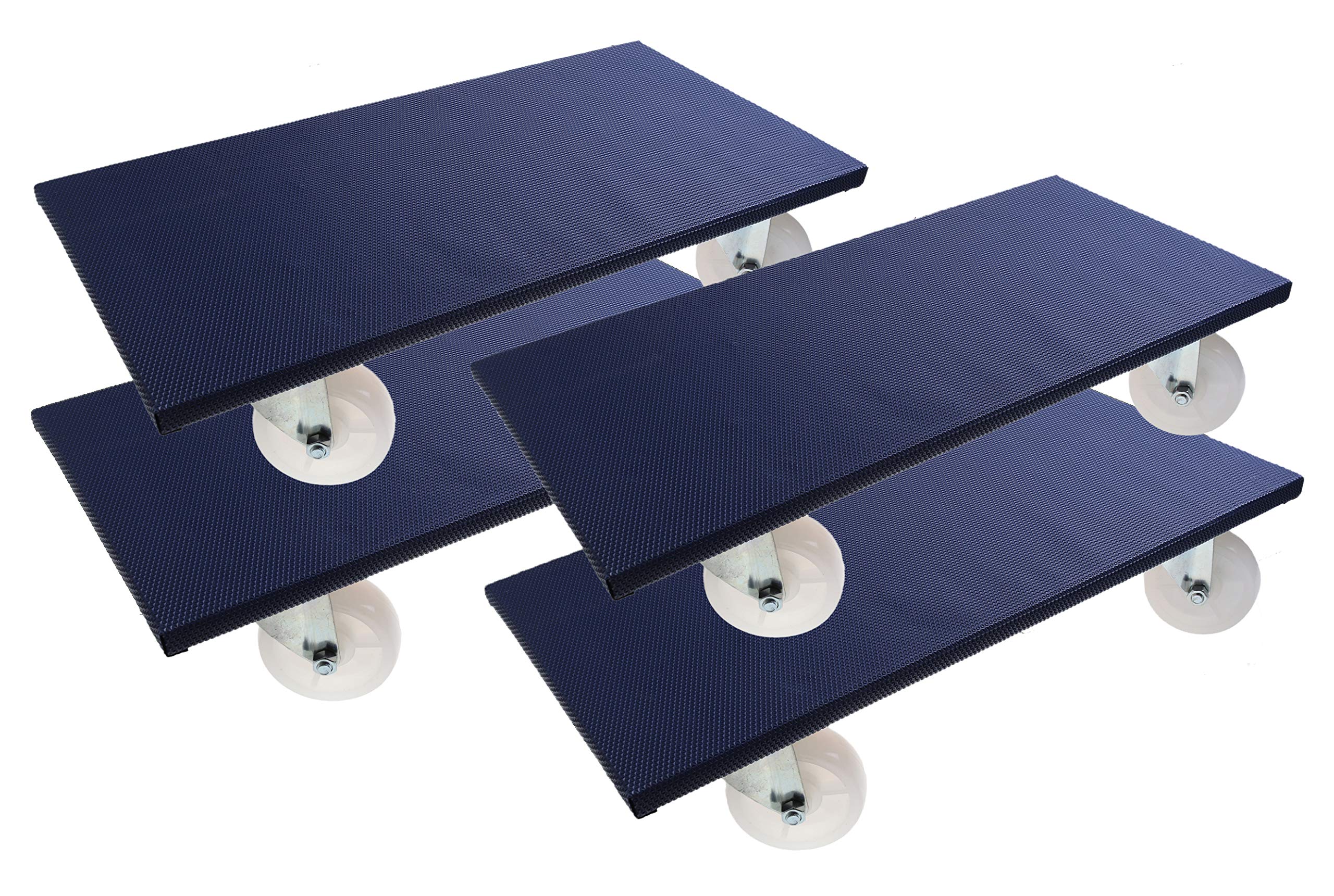 4 Stück Möbelroller, 600 x 300 Transportrolly Rollbrett Antirutschüberzug 500kg