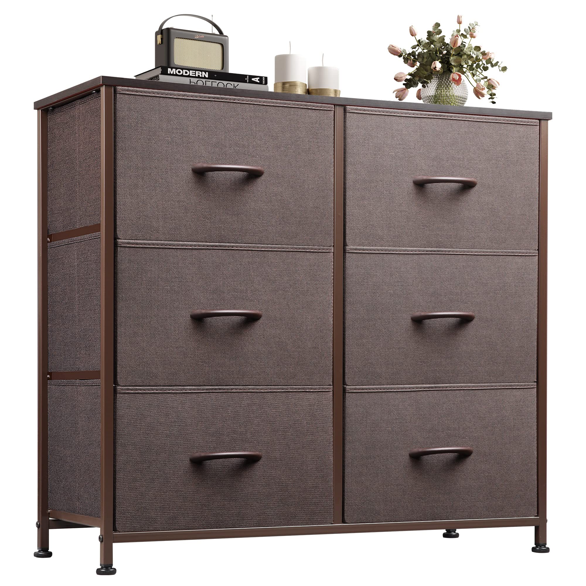 Buy WLIVE Dresser with 6 Fabric Drawers, Storage Tower, Storage unit