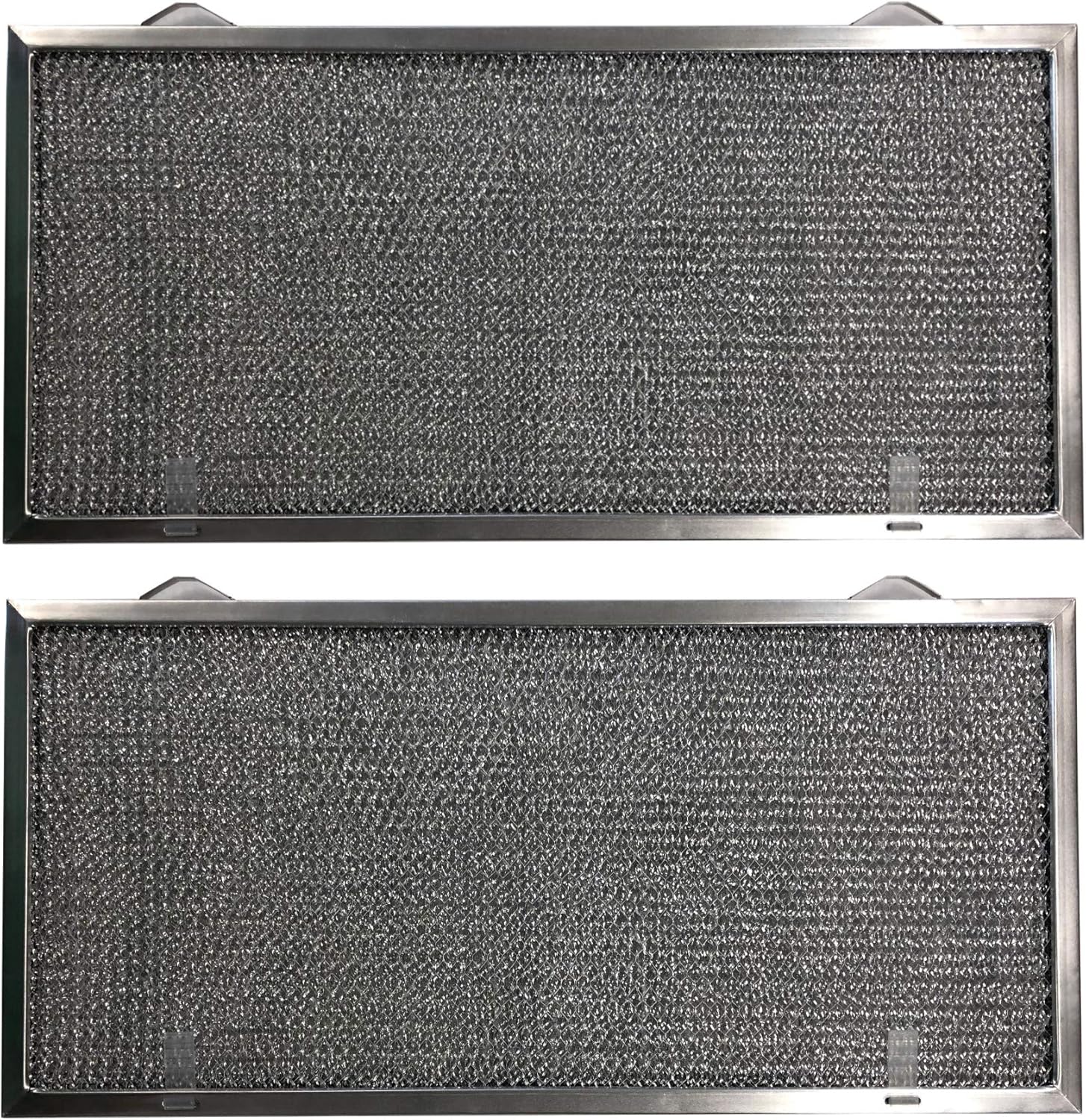 Filter Everything 2-Pack Aluminum Range Hood Filter – Compatible with GE WB13X5001 – 8-3/4 x 18-1/8 x 3/8 – 2PTLS 2TSLS Configuration – OEM Standard Fit