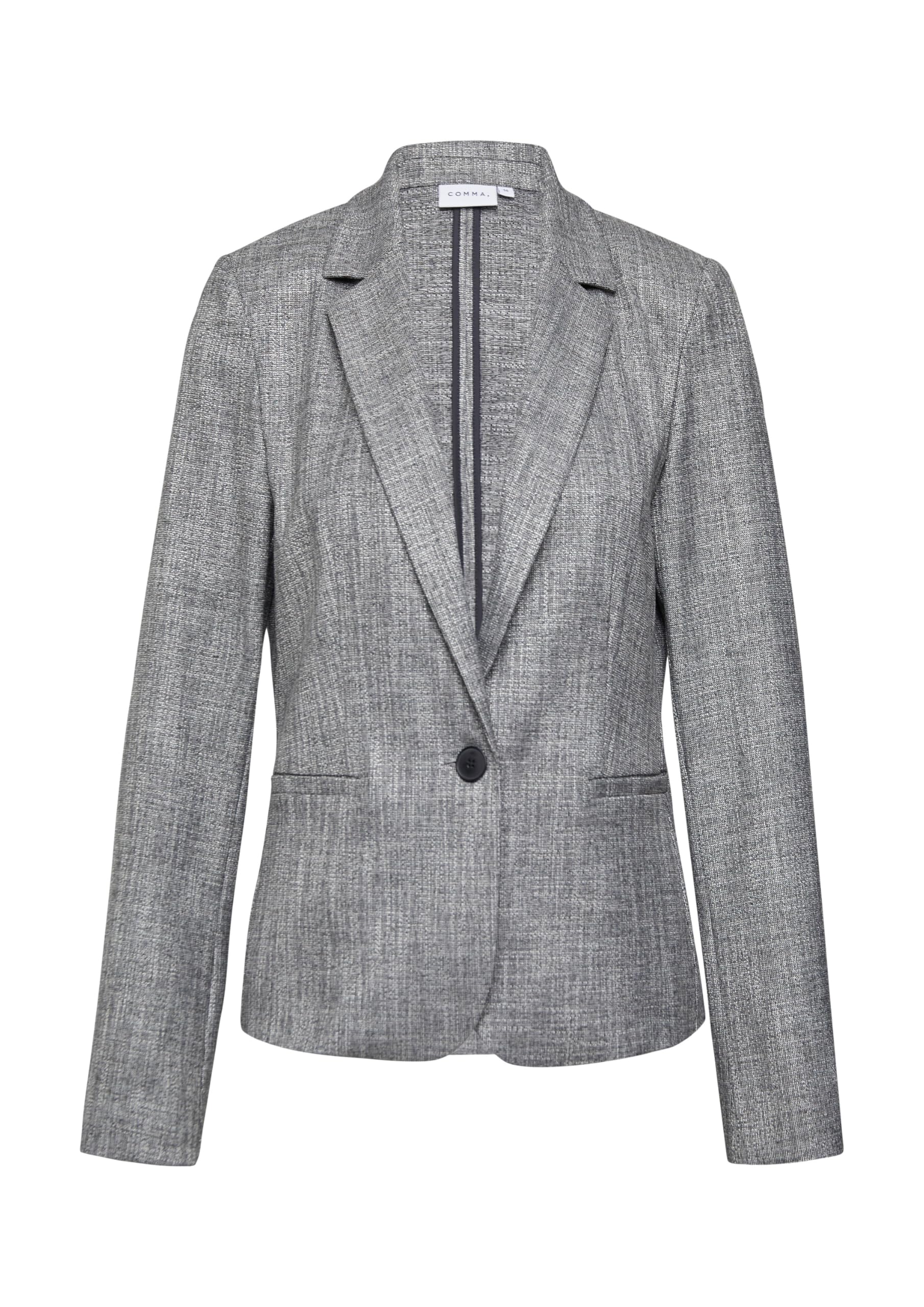 COMMA Taillierter Blazer in Salt und Pepper Optik