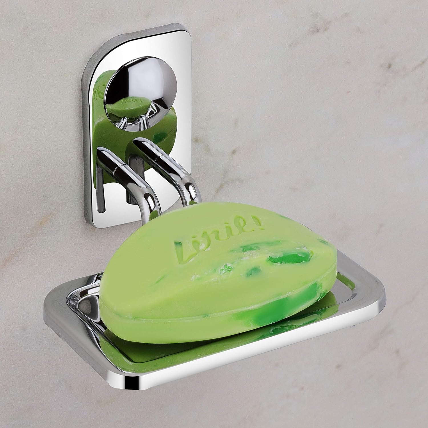 Plantex Stainless Steel Single Soap Holder for Bathroom/Soap Dish