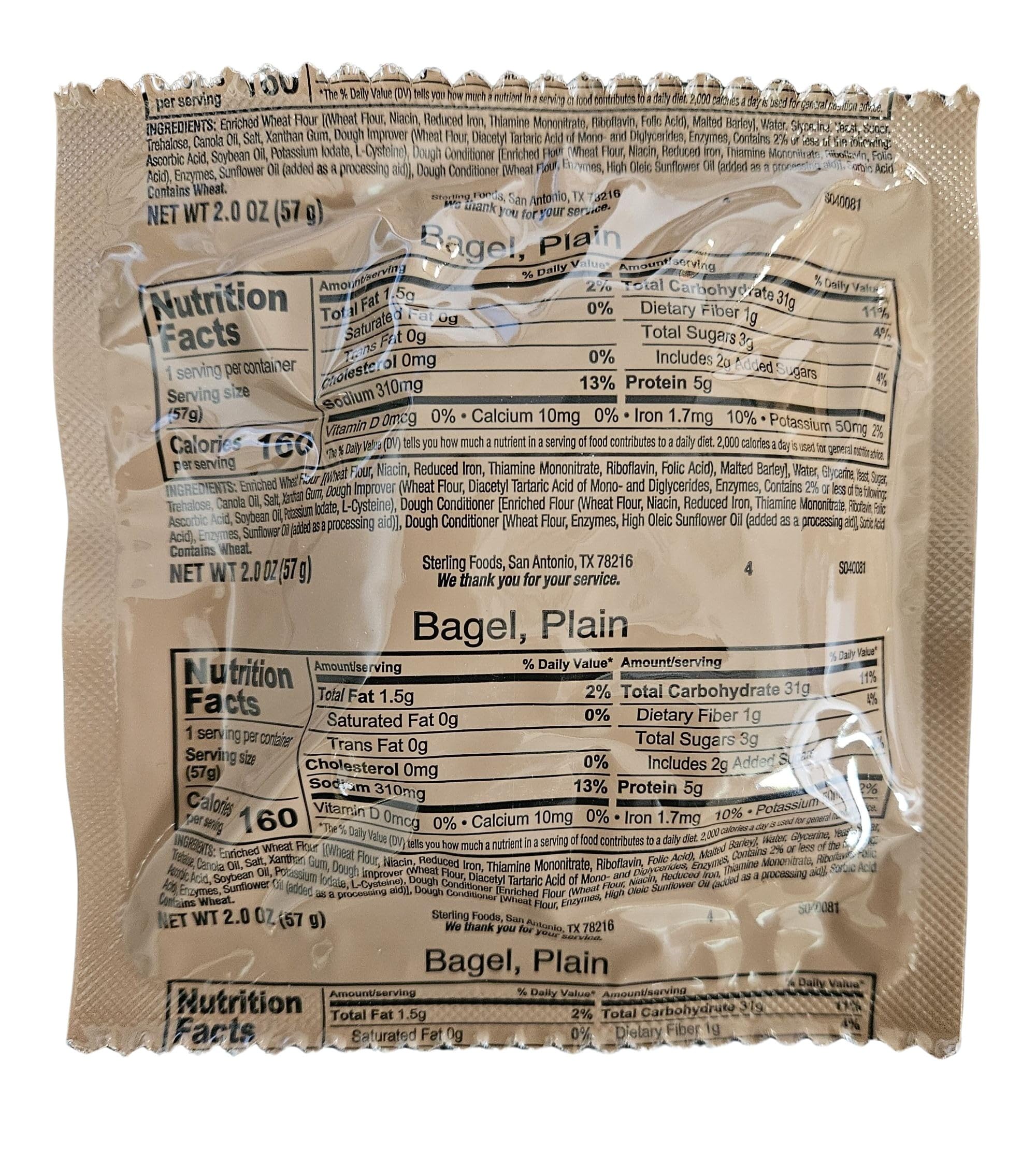 MRE (Meal Ready to Eat) BREADS - Authentic USGI US Military Ration Components - Many Bread Options to Choose from - Available in 3,6,12,24,48 and 100