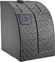Vista 2 de Durasage - Sauna de vapor portátil personal ligera para spa - Generador de vapor de 800W, temporizador de 60 minutos, acceso con cremallera