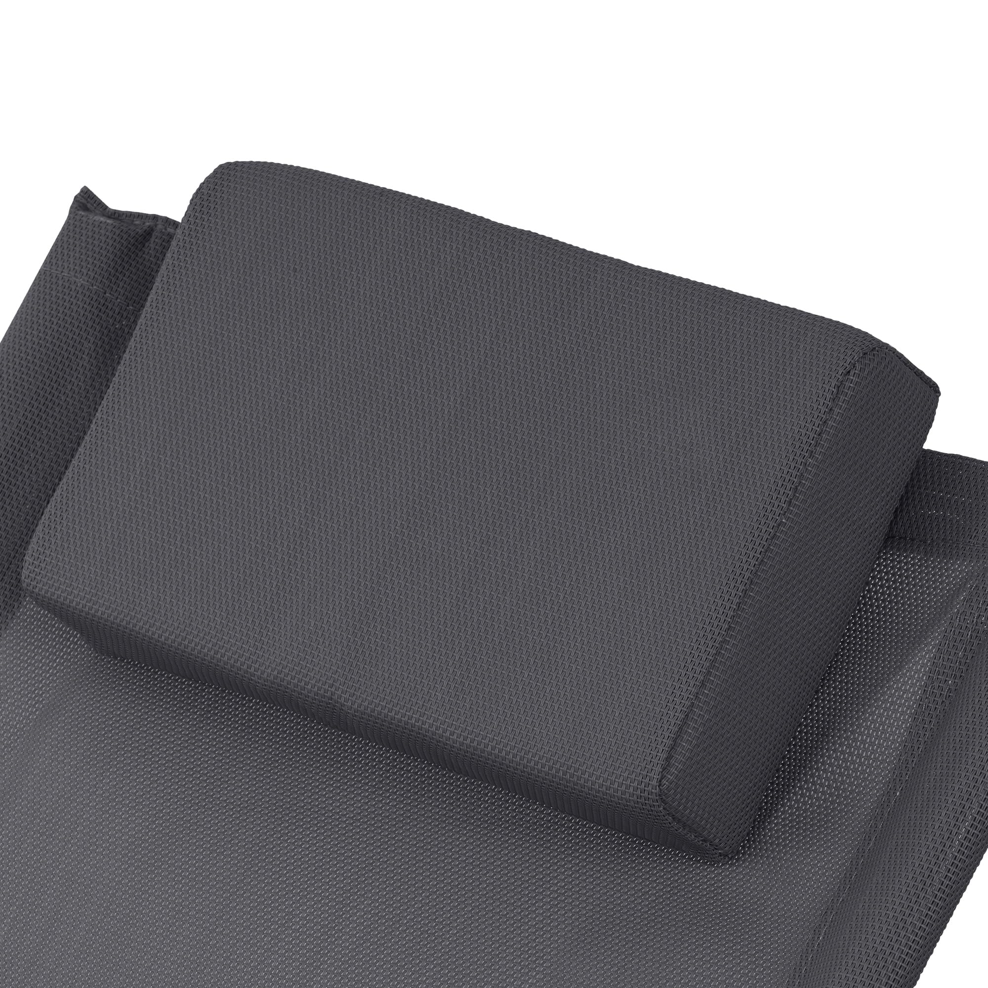 CampFeuer Chaise Longue Relax | Anthracite | Bain de Soleil Pliable, Fauteuil de Jardin | Chaise Pliante, Fauteuil à Bascule, Chaise Longue extérieure, transat Balcon et terrasse