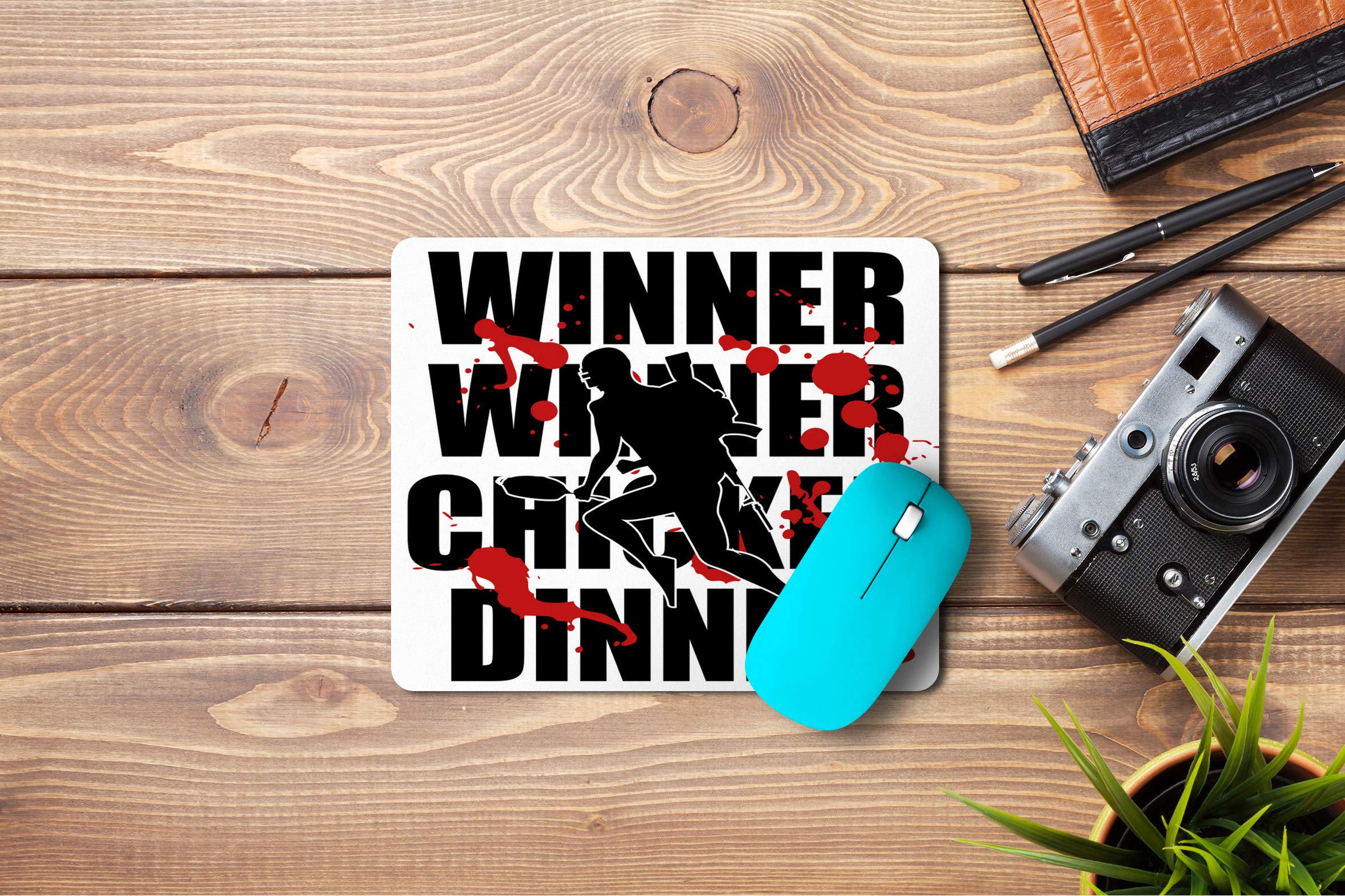 5 Ace Chicken Dinner pubg HD Printed Designer Speed Mousepad for Laptop|Dekstop|Gamers|Graphic designers-7x8.5 Inches