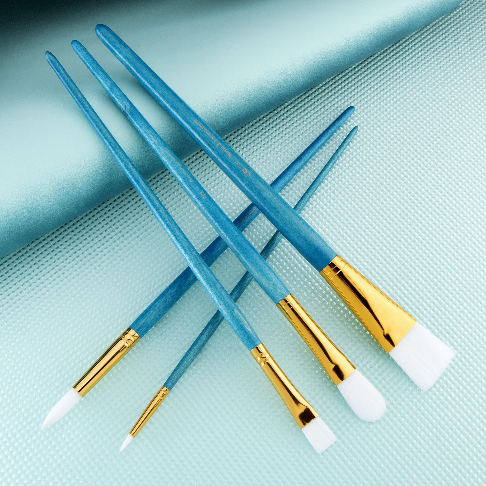 Royal & Langnickel RSET-9167 Set De Pinceaux Ronds Taklon Or