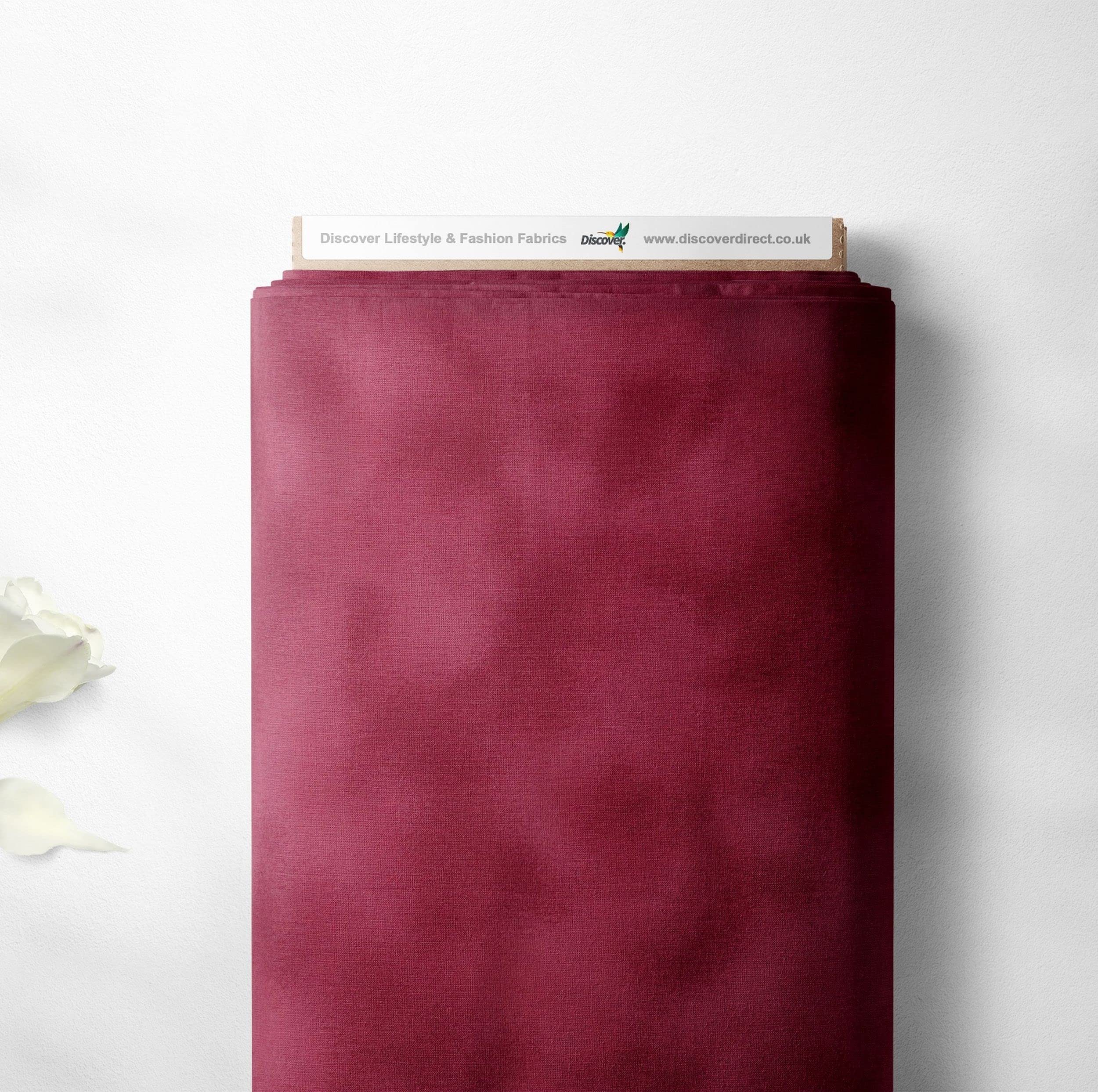 100% Cotton Blenders Plain Marble Effect Design Craft Quality Quilting Sewing Patchwork Fabric Material | 44" - 112 cm Wide (Per Half Metre, Cerise Pink)