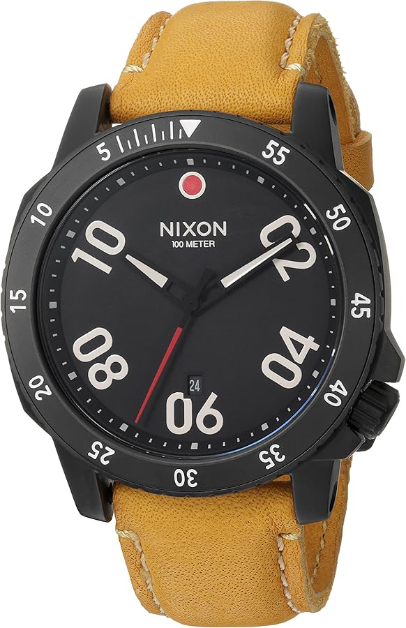 Amazon.co.jp: Nixon メンズ 「レンジャー」クォーツ メタル&レザー