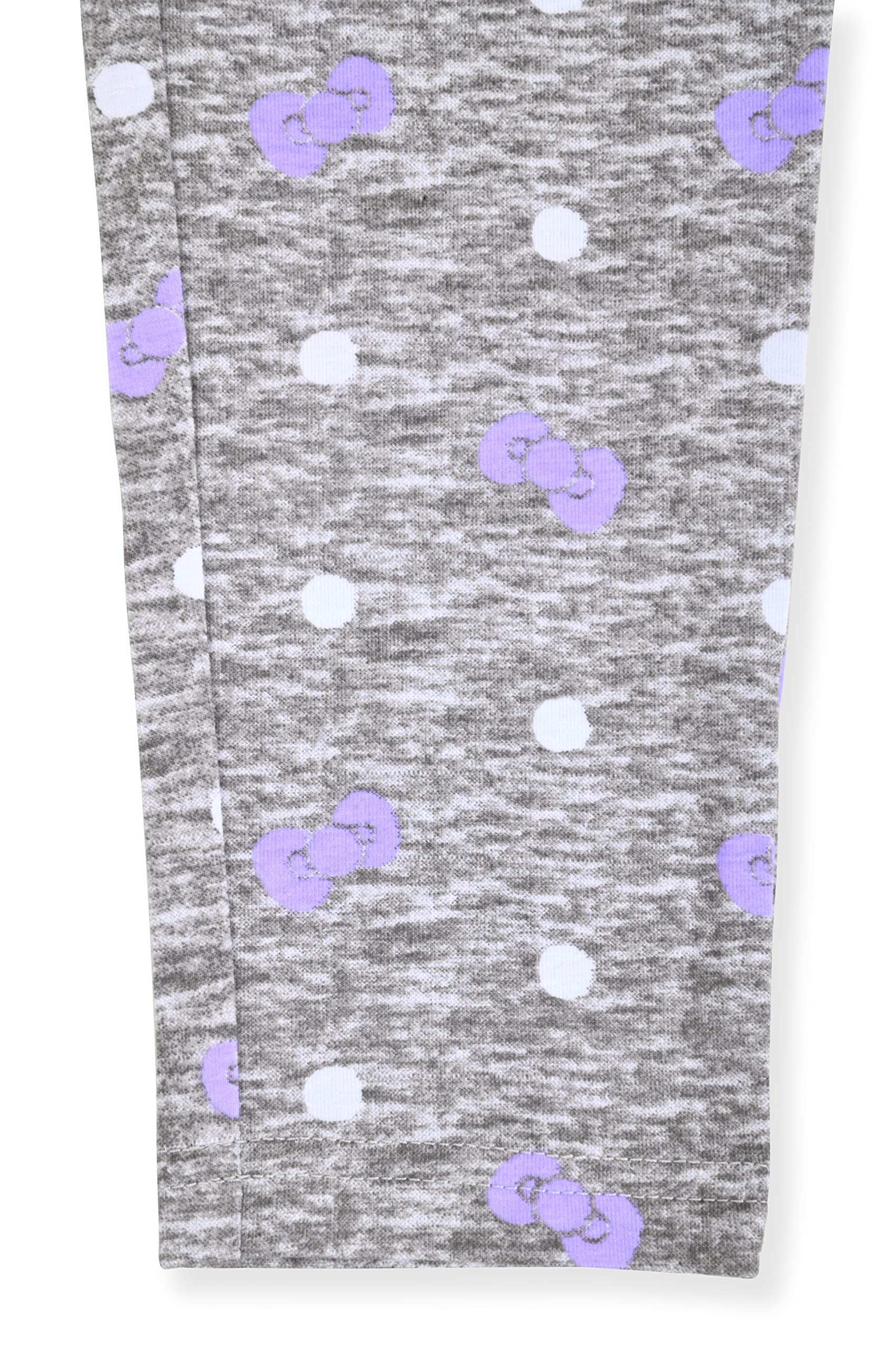 Hello Kitty Sherpa - Set di 2 leggings con cappuccio in pile per ragazze – Felpa con cappuccio e leggings – Abbigliamento per bambini piccoli e piccoli (lavanda, lavanda, 6X