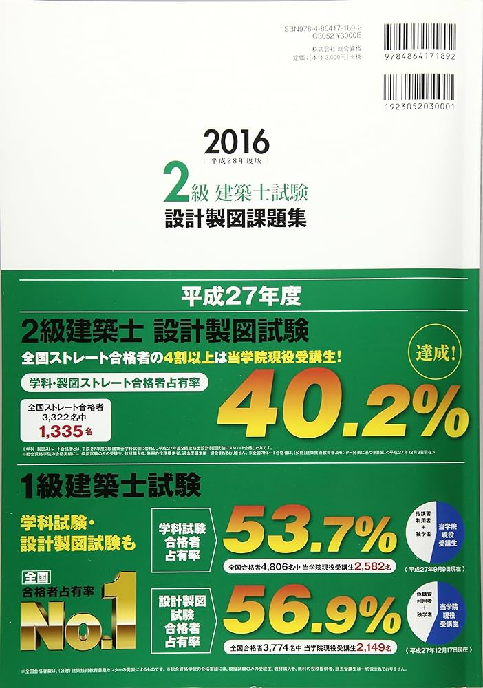 Amazon.co.jp: 2級建築士試験設計製図課題集 平成28年度版