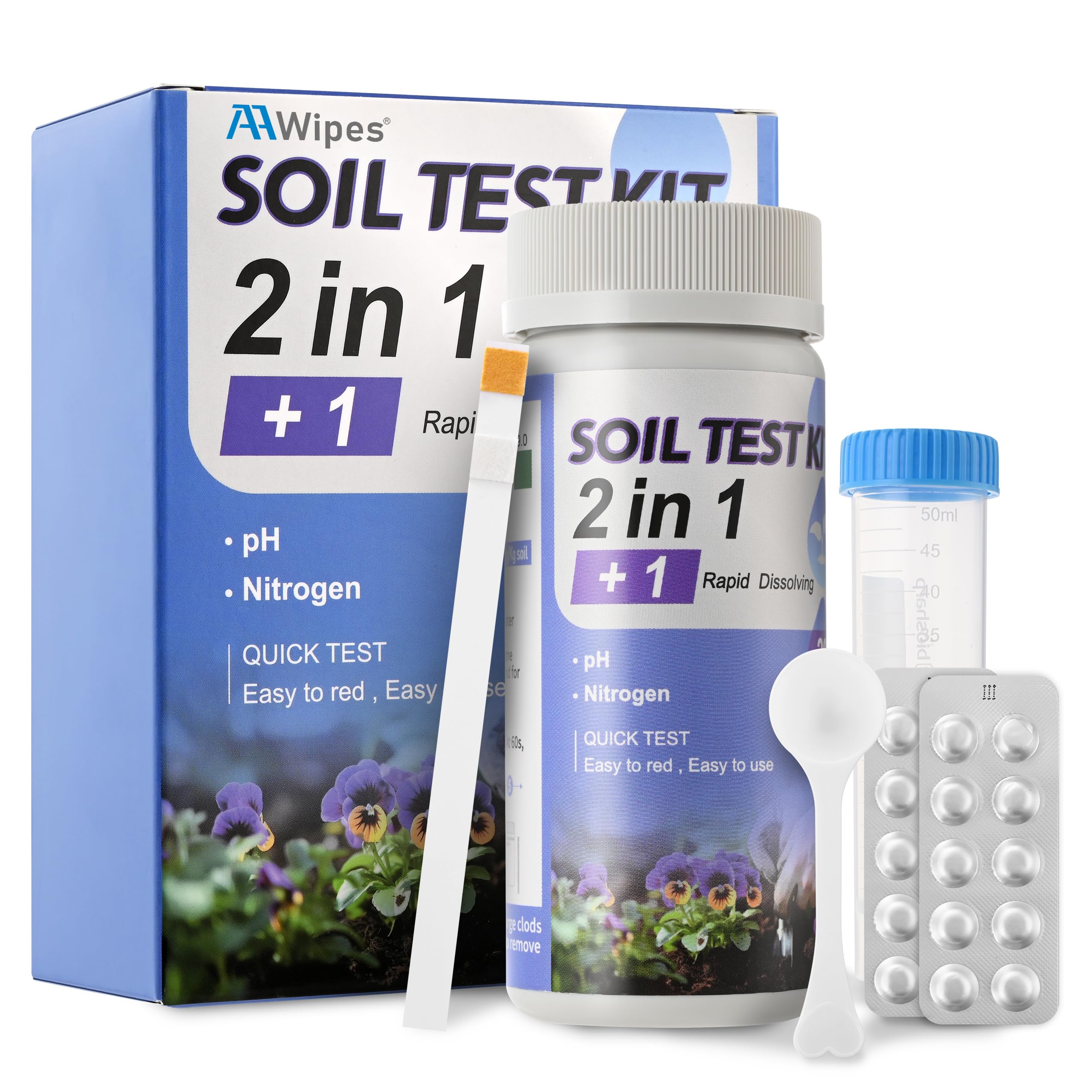 Amazon.com: AAwipes Soil Test Kit pH & Nitrogen Tester for Garden