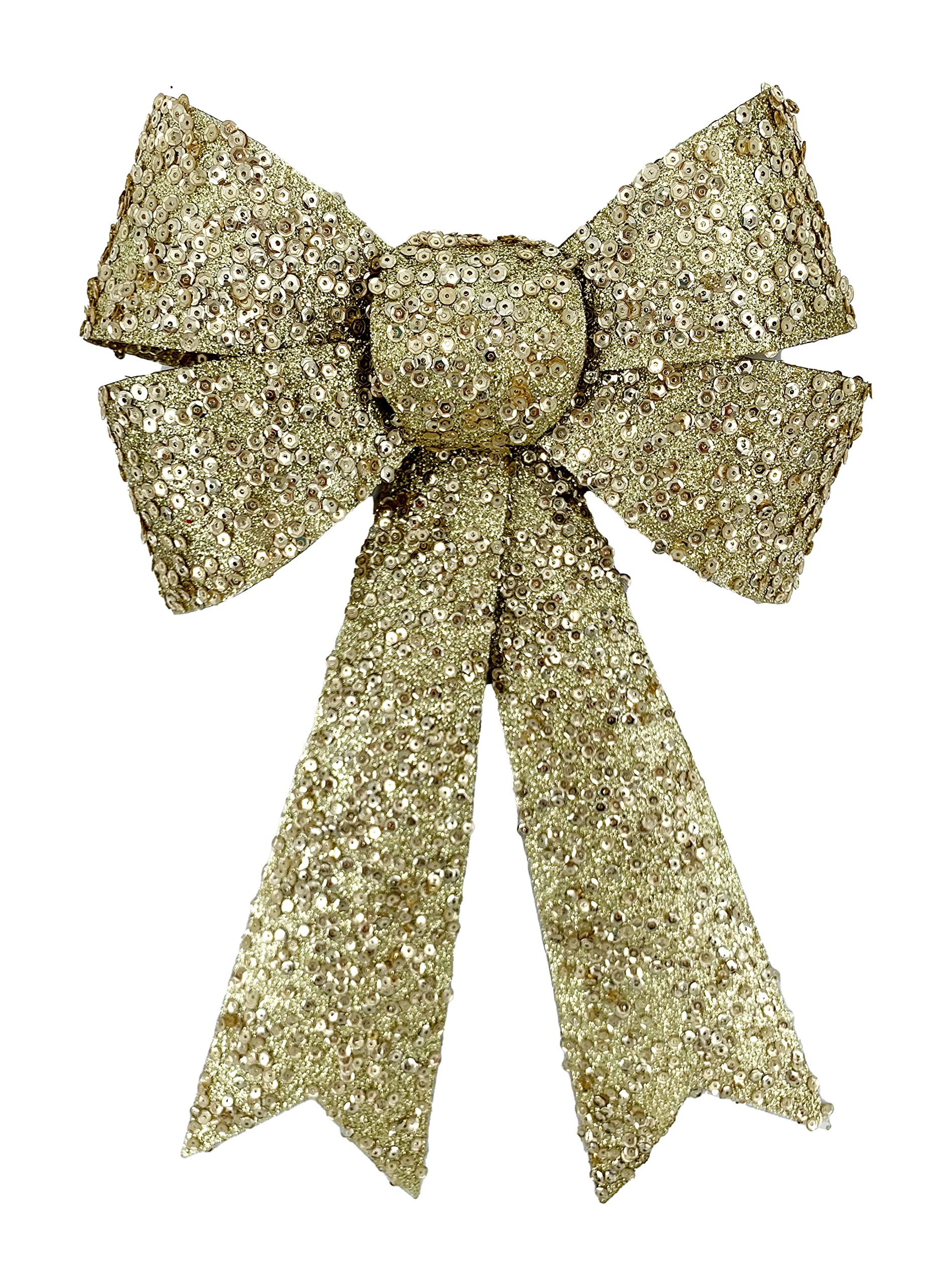 Smiffys Bow with Crystals Gold 20x30cm